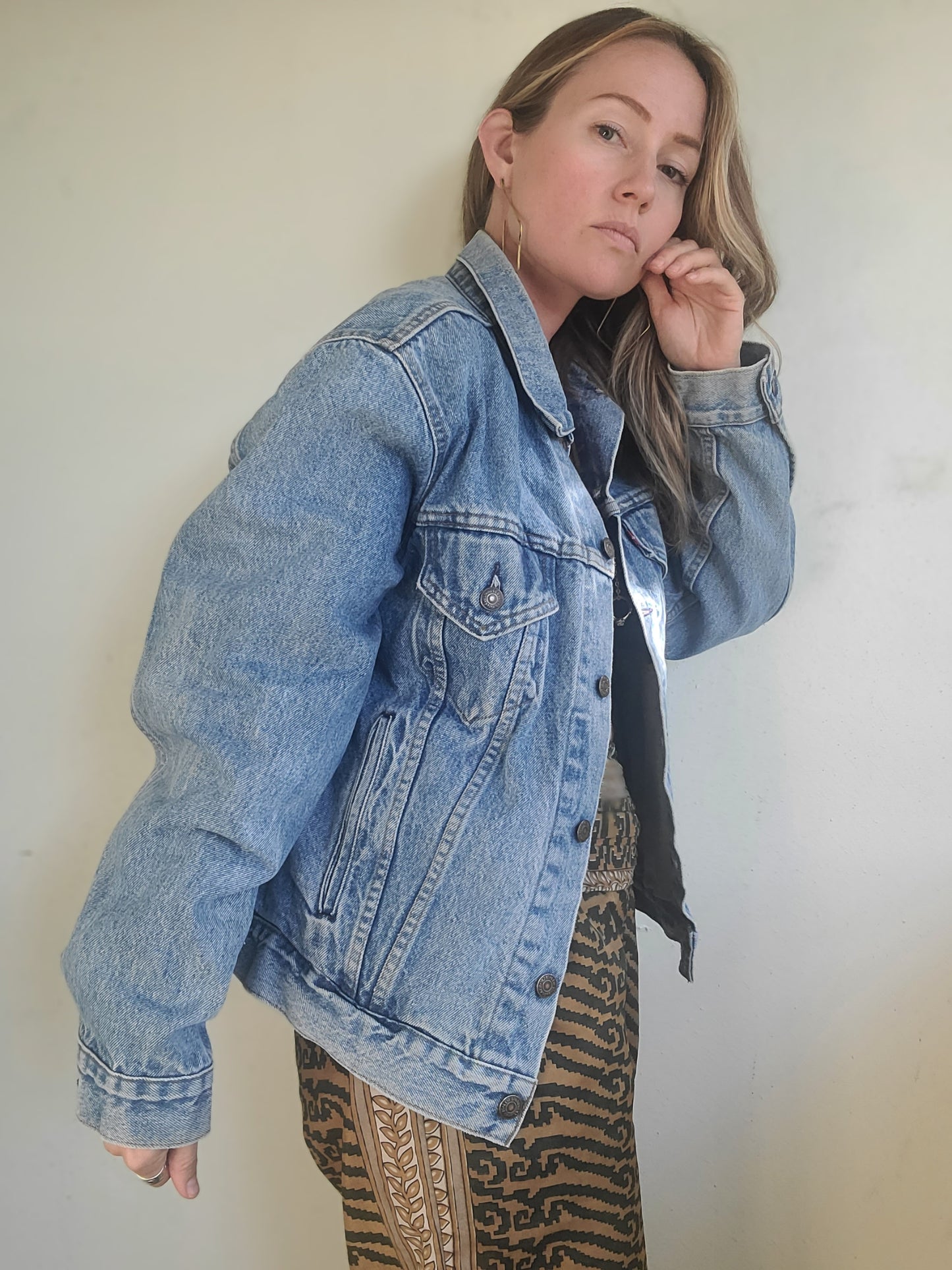 Late 80s Early 90s Made In U.S.A. Levi's Denim Jacket 46R