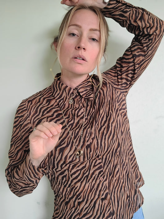 Fred David's Jungle Experience Blouse M