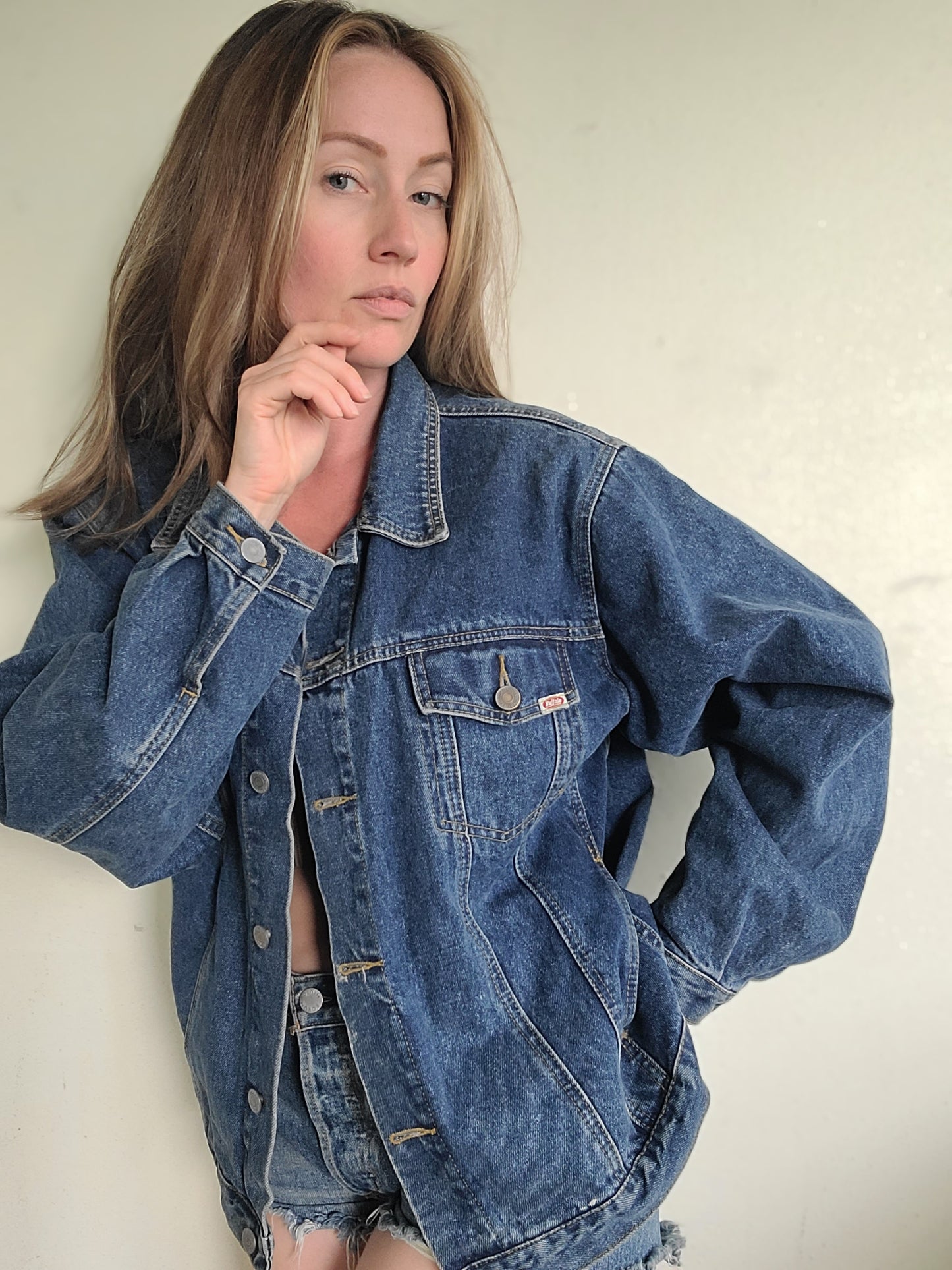 The Janelle Vintage Buffalo Denim Jacket L