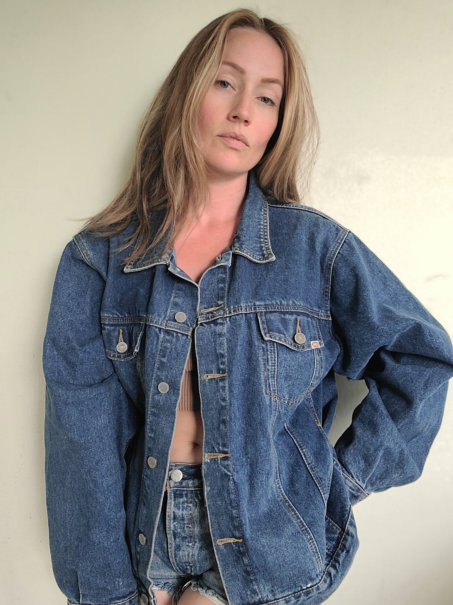 The Janelle Vintage Buffalo Denim Jacket L