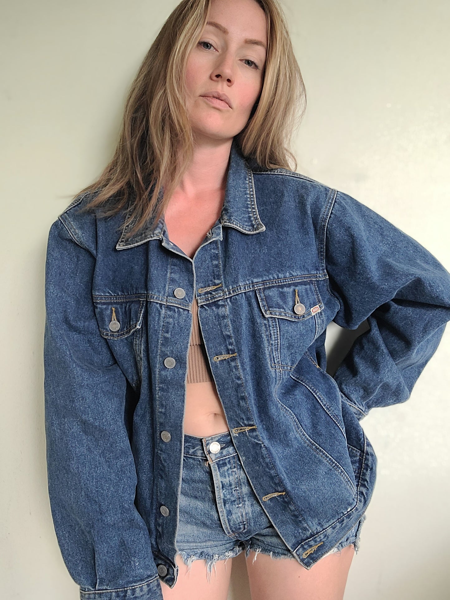 The Janelle Vintage Buffalo Denim Jacket L