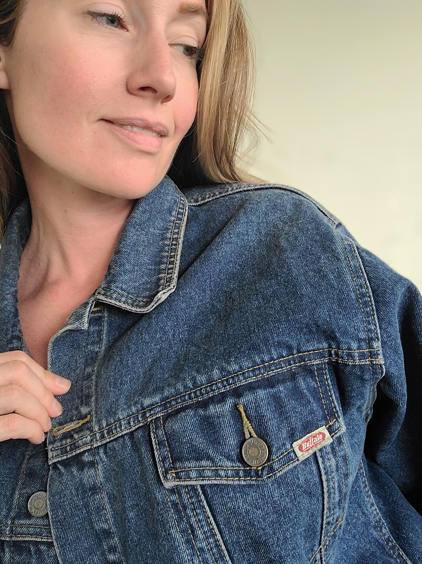 The Janelle Vintage Buffalo Denim Jacket L