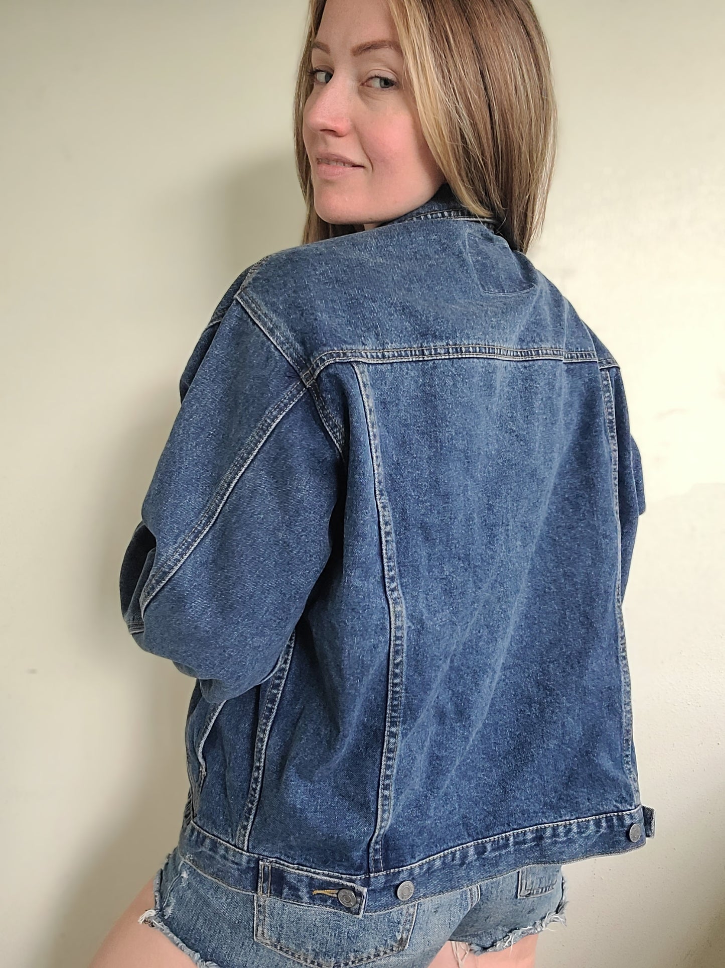 The Janelle Vintage Buffalo Denim Jacket L