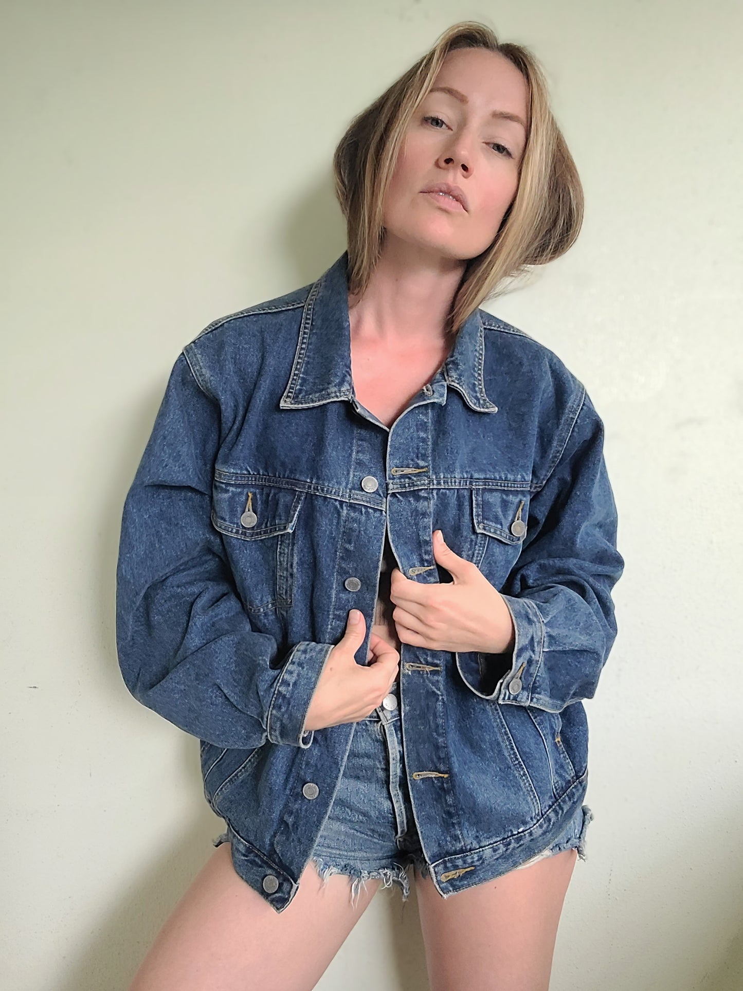 The Janelle Vintage Buffalo Denim Jacket L