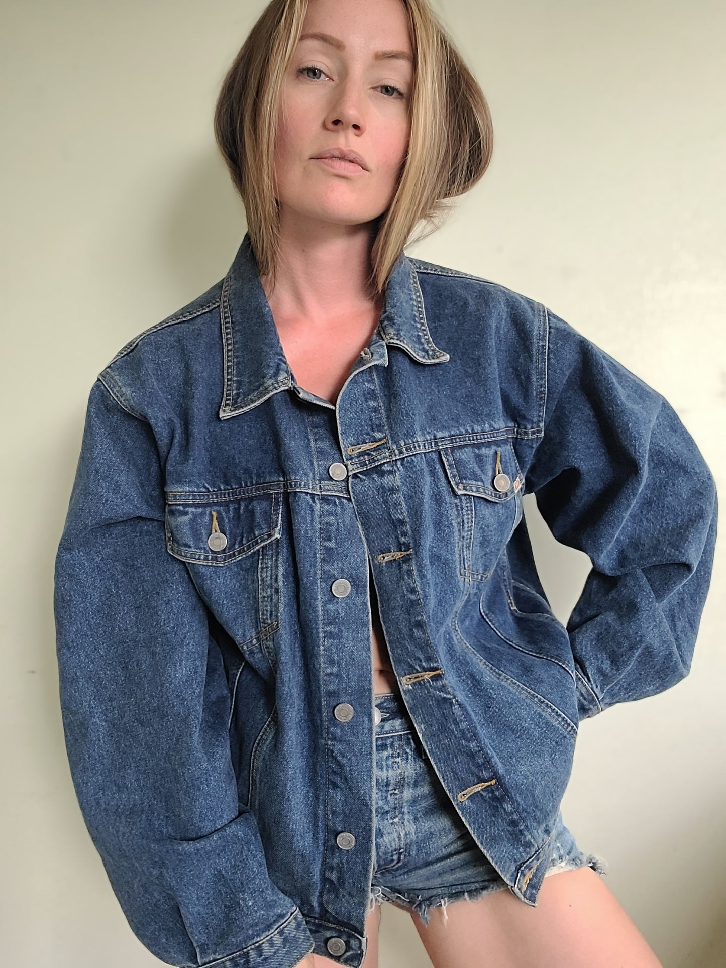 The Janelle Vintage Buffalo Denim Jacket L