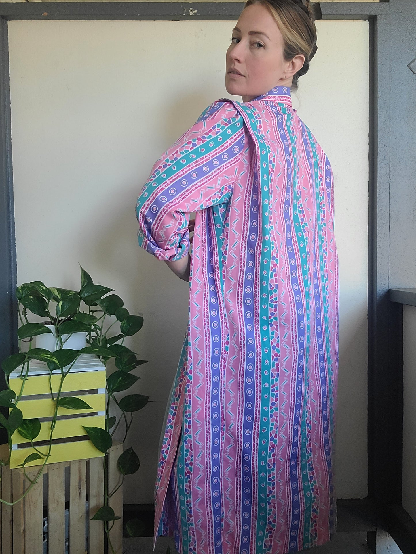 The Schrader Vintage 80s Duster + Dress M-L