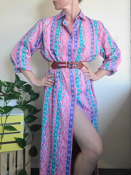 The Schrader Vintage 80s Duster + Dress M-L