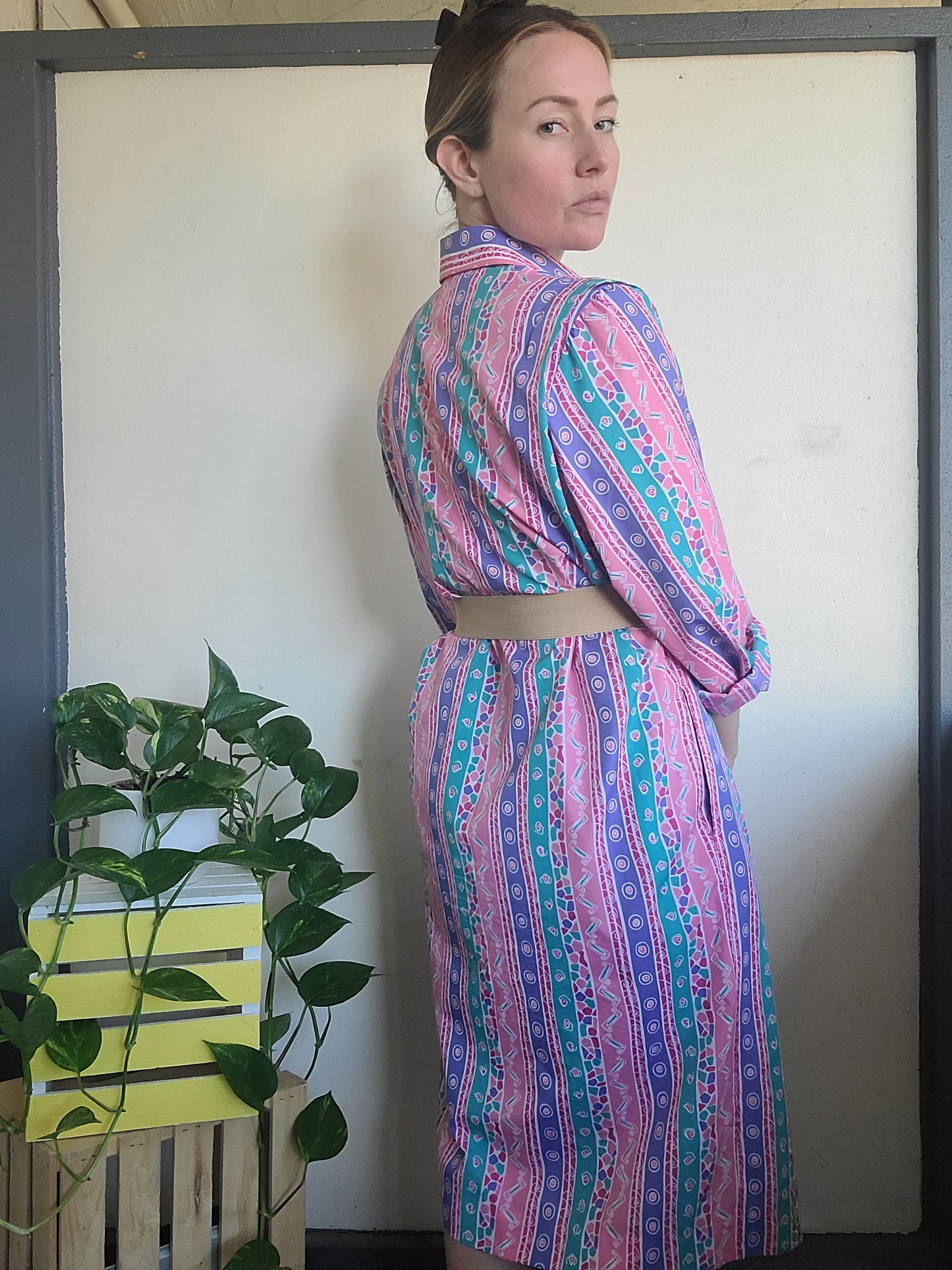 The Schrader Vintage 80s Duster + Dress M-L