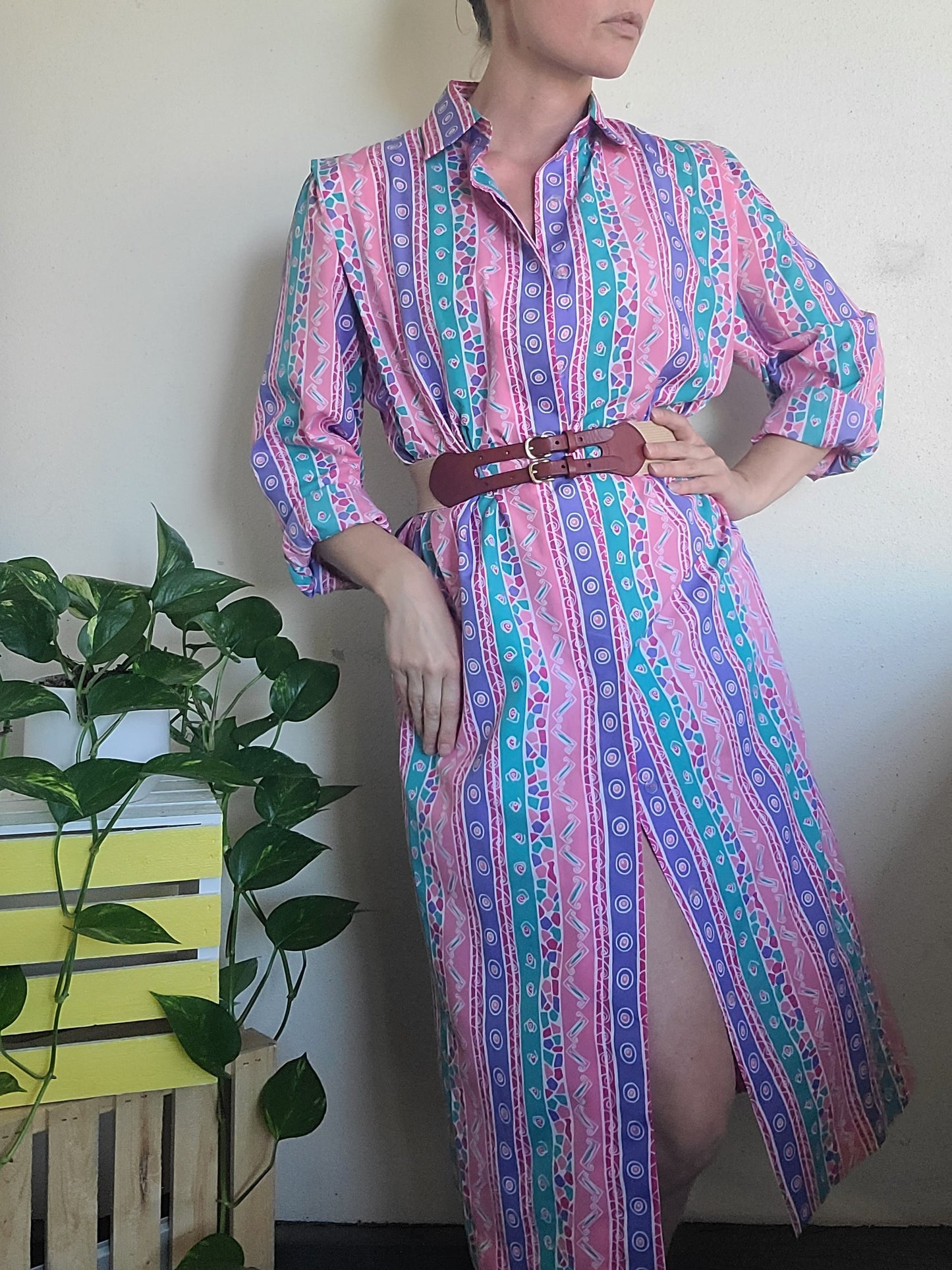 The Schrader Vintage 80s Duster + Dress M-L