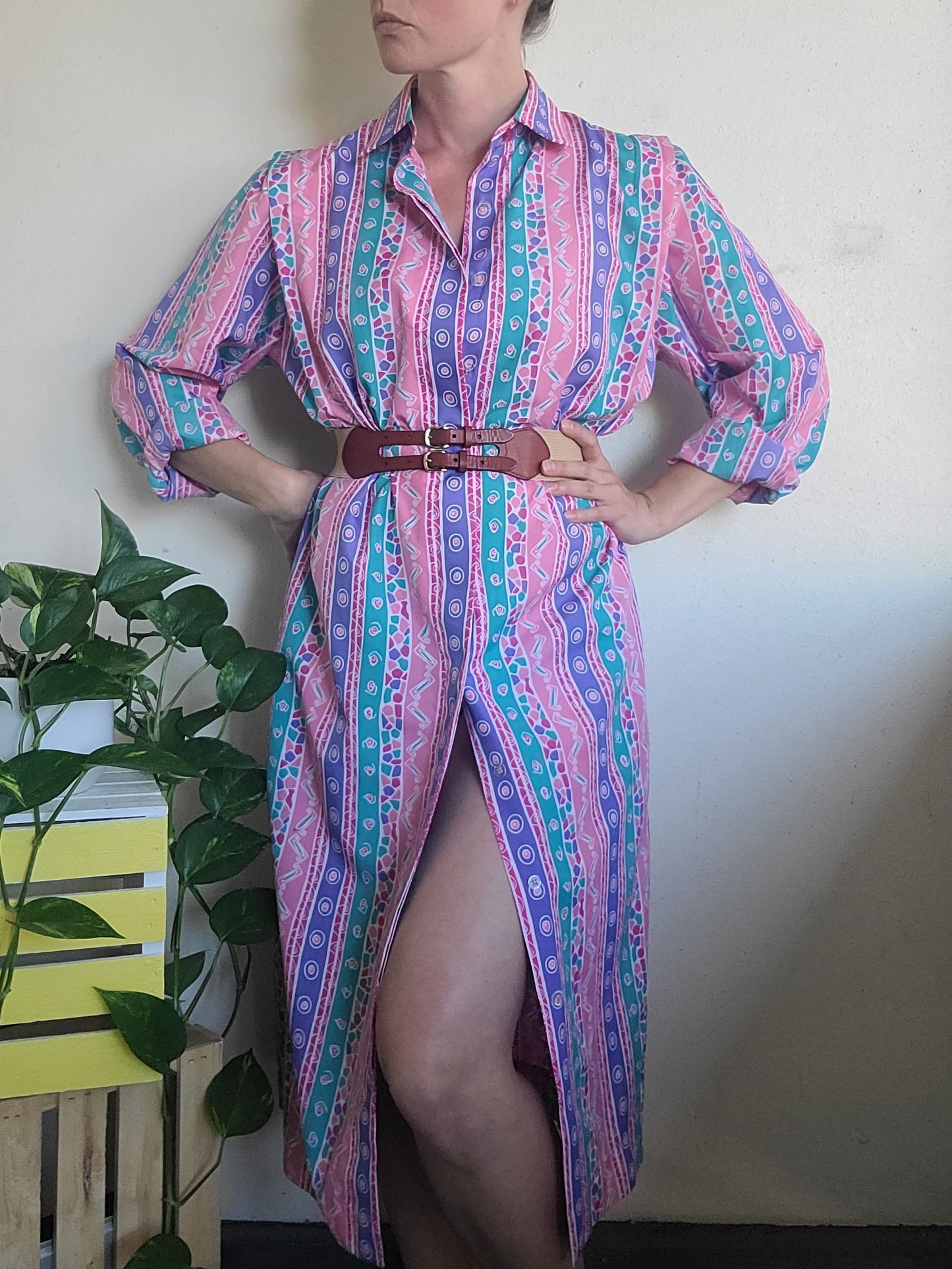 The Schrader Vintage 80s Duster + Dress M-L