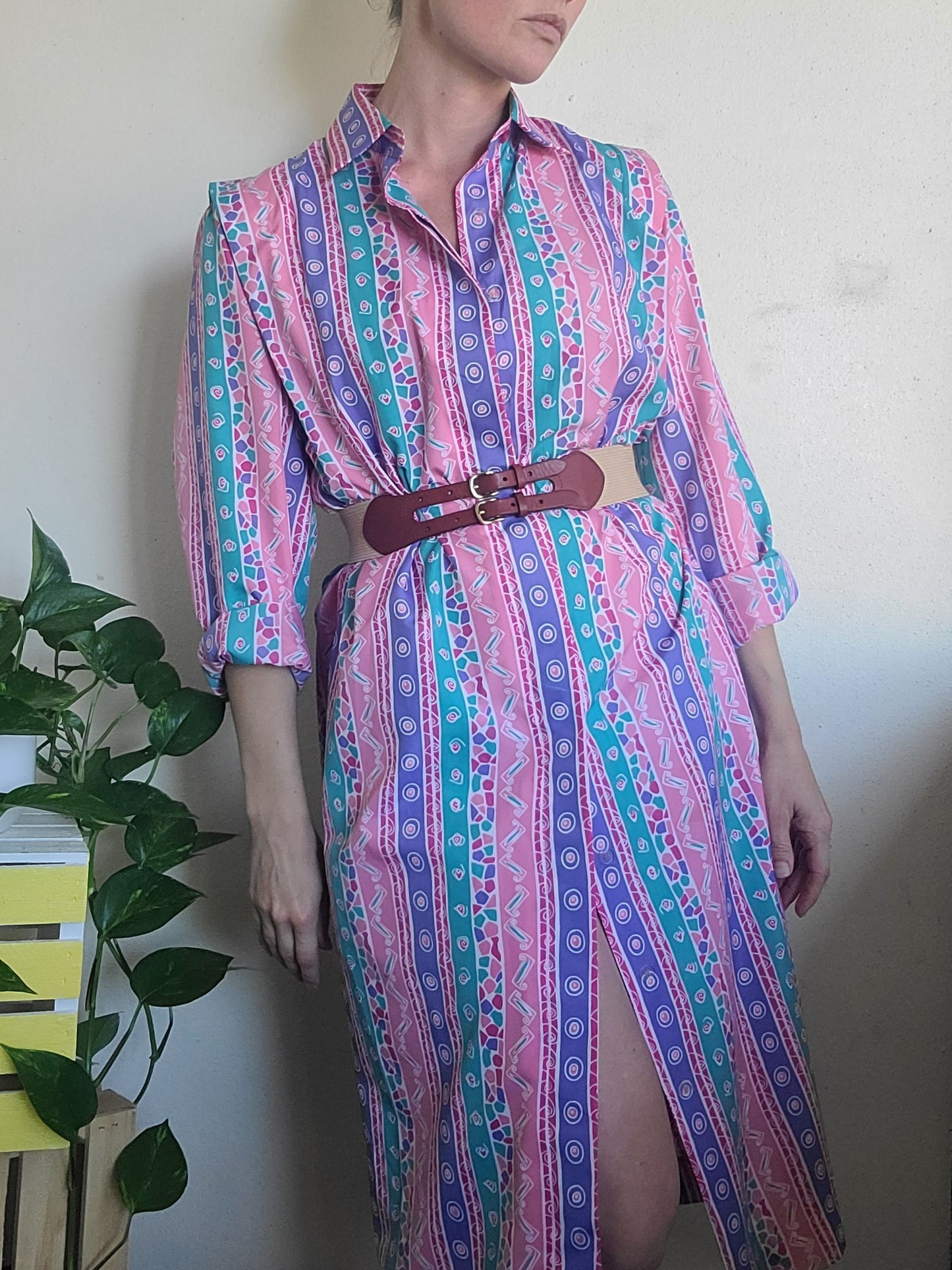 The Schrader Vintage 80s Duster + Dress M-L