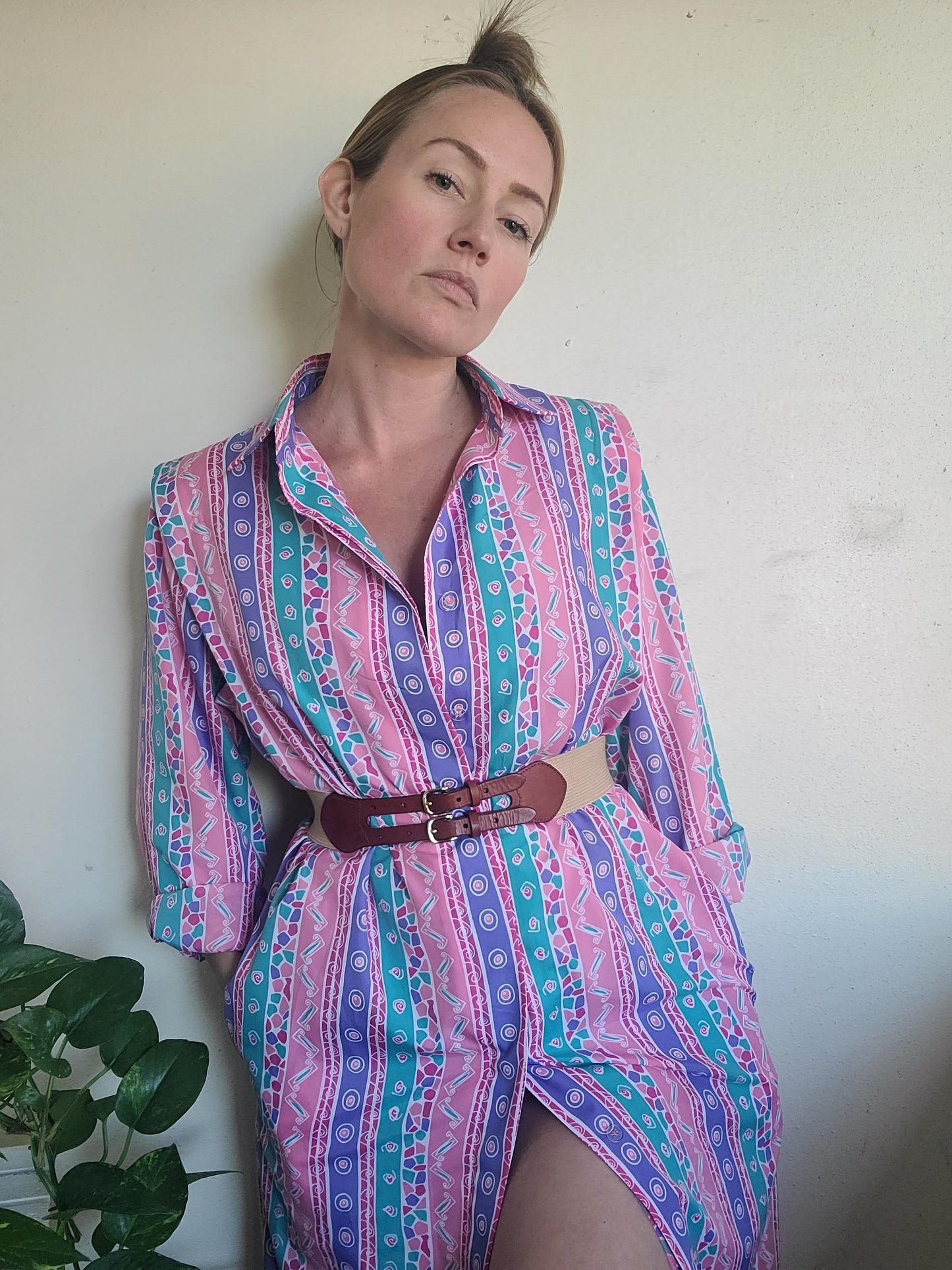 The Schrader Vintage 80s Duster + Dress M-L