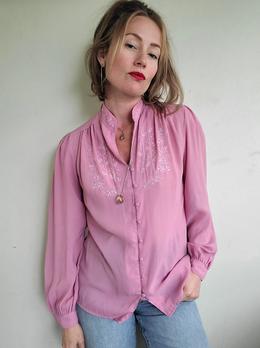 The New Romantic Embroidered Blouse M