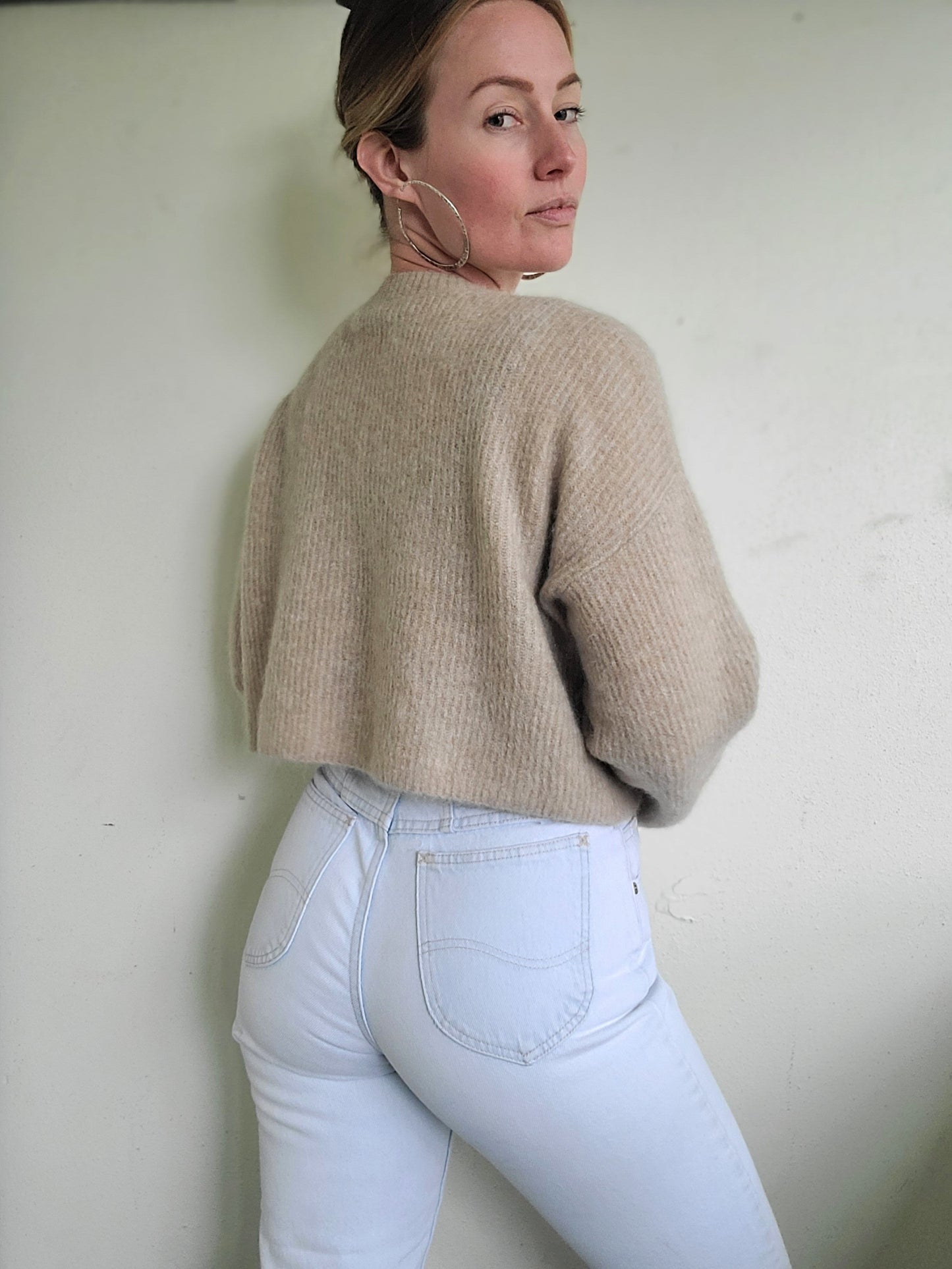 The Babaton Cropped Wool + Mohair Sweater M