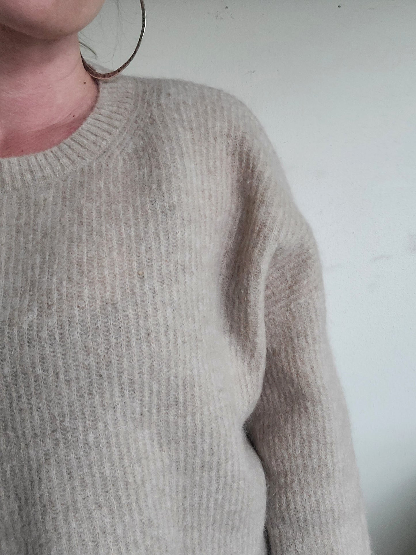 The Babaton Cropped Wool + Mohair Sweater M