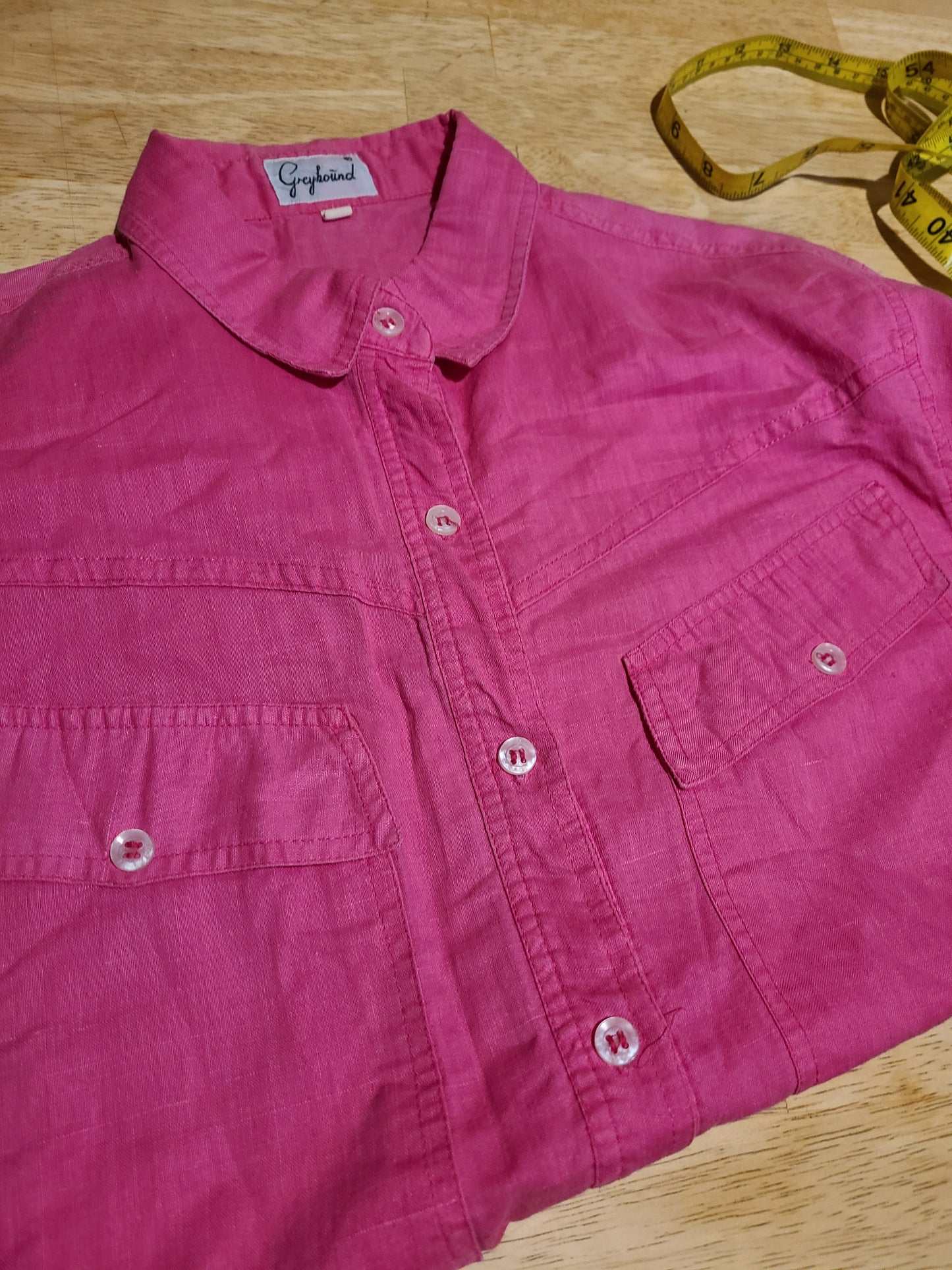 The Greyhound Slanted Pocket Button Down S-M