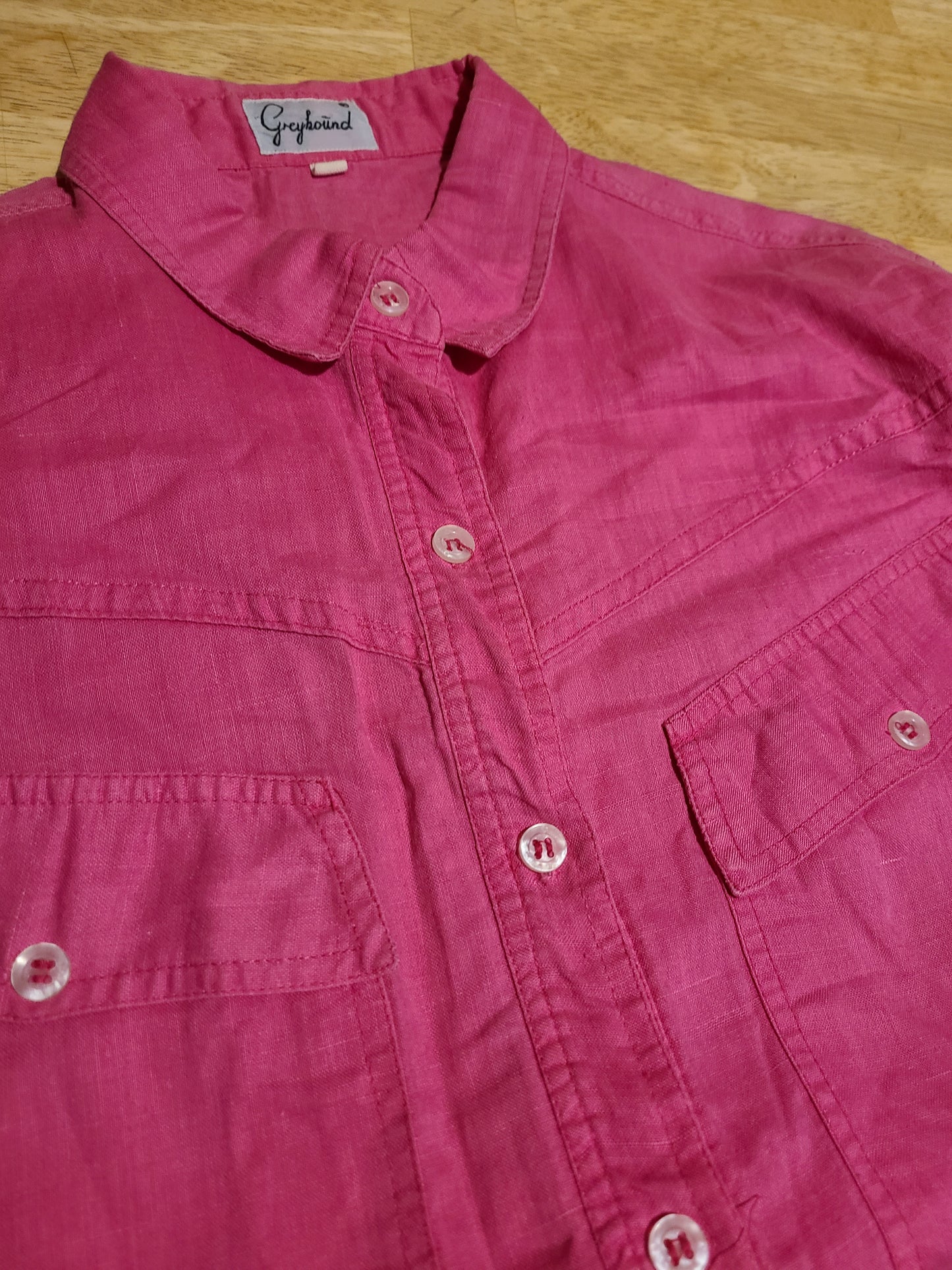 The Greyhound Slanted Pocket Button Down S-M