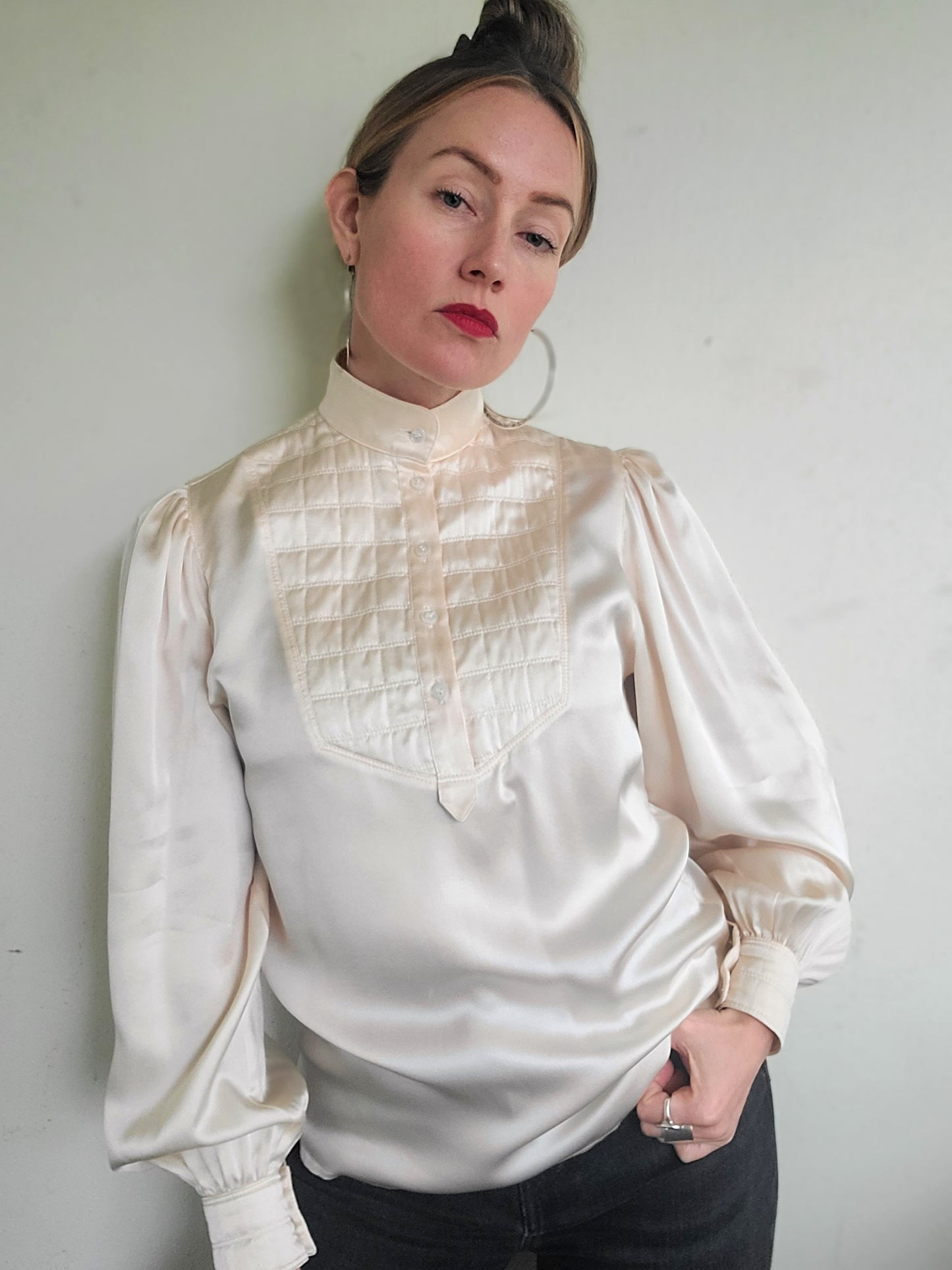 The Abalone Vintage Silk ESCADA Blouse M