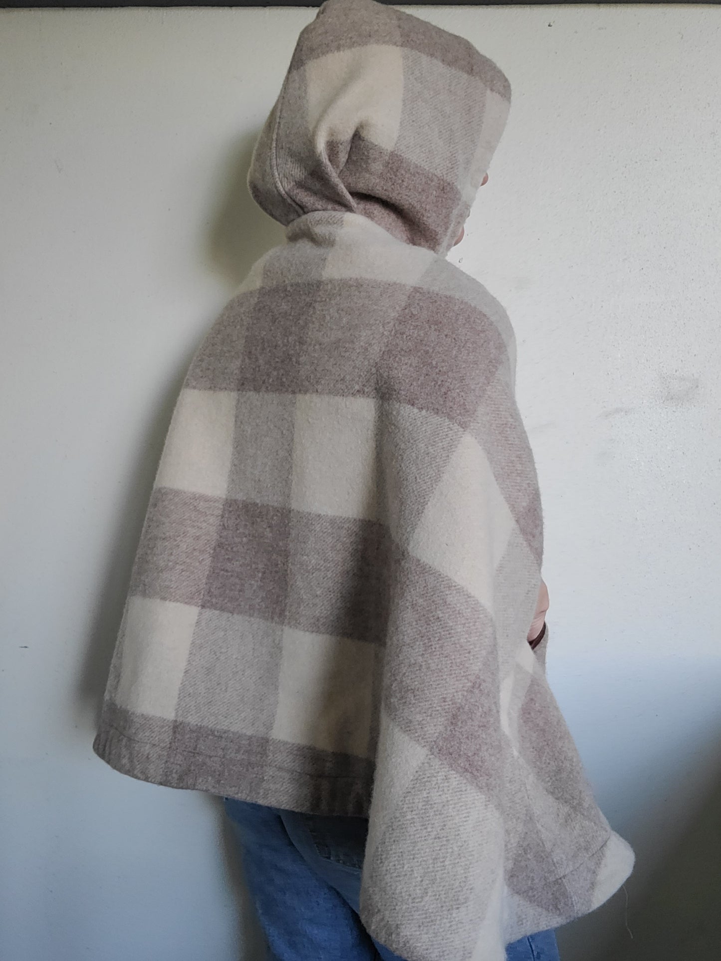 The Anne Wool Plaid Cape by Tuck Shop Trading Co. O/S