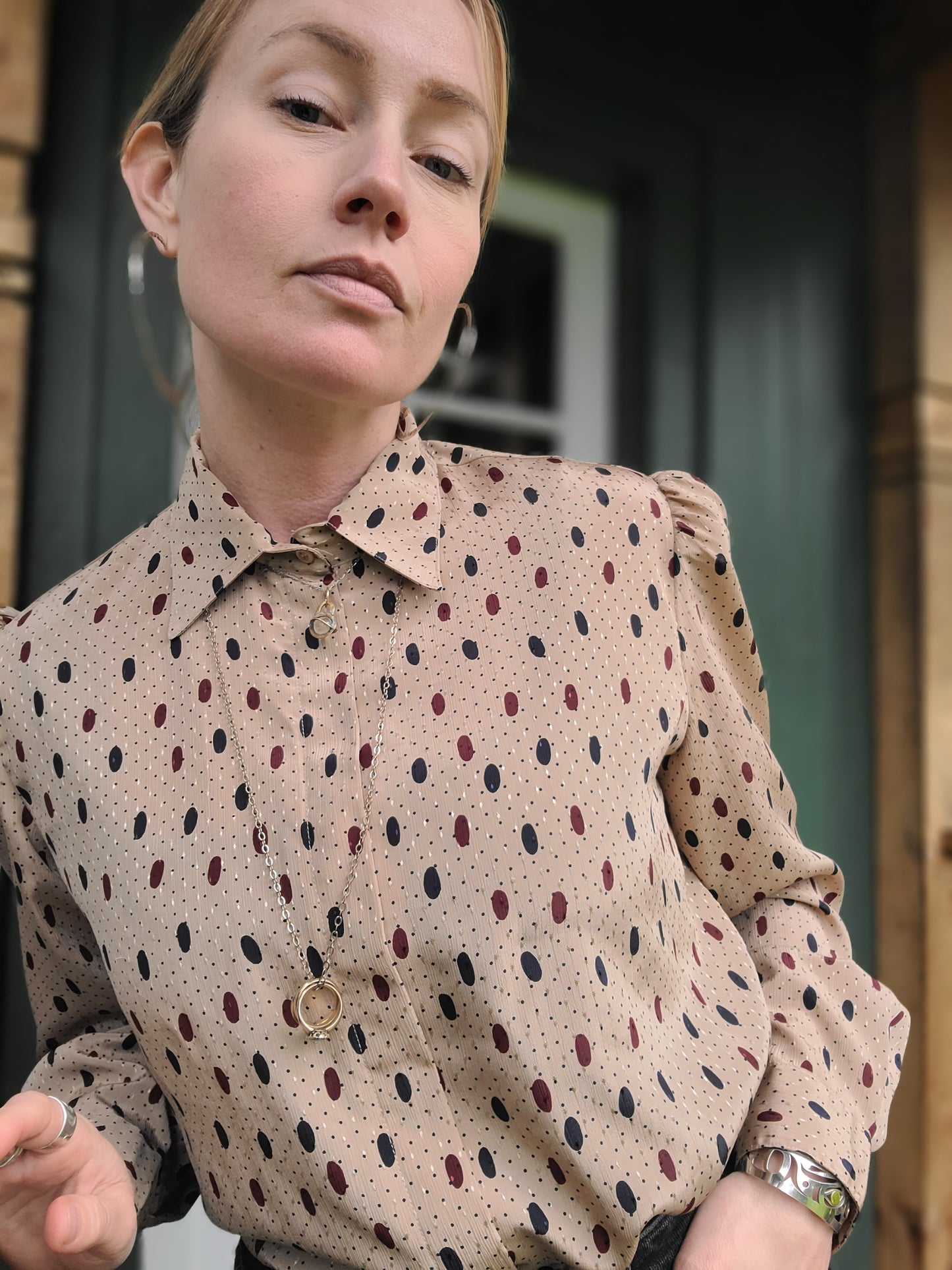 The Phillipe Vintage Button Down Blouse M-L