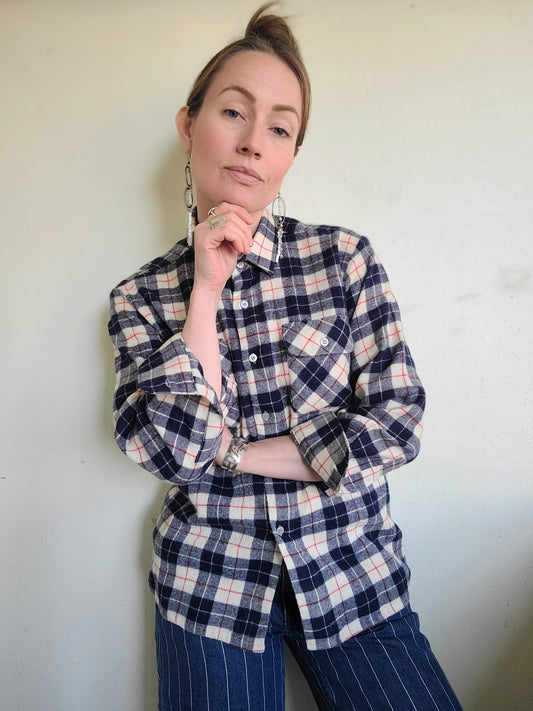 The Jianyu Vintage Chinese Wool Button Down M