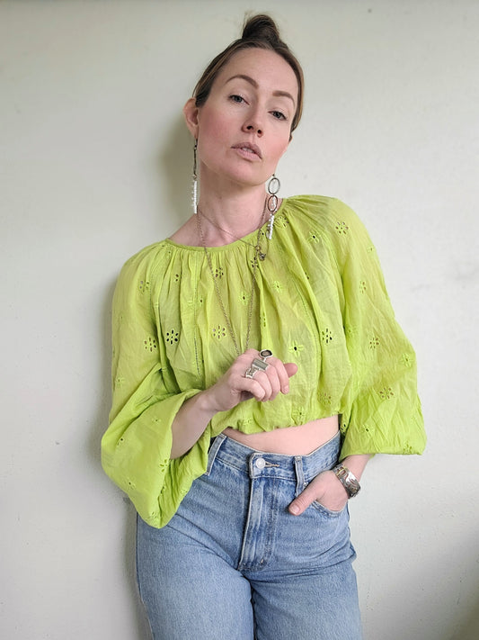 The Lime Green Bohemian by Velvet M