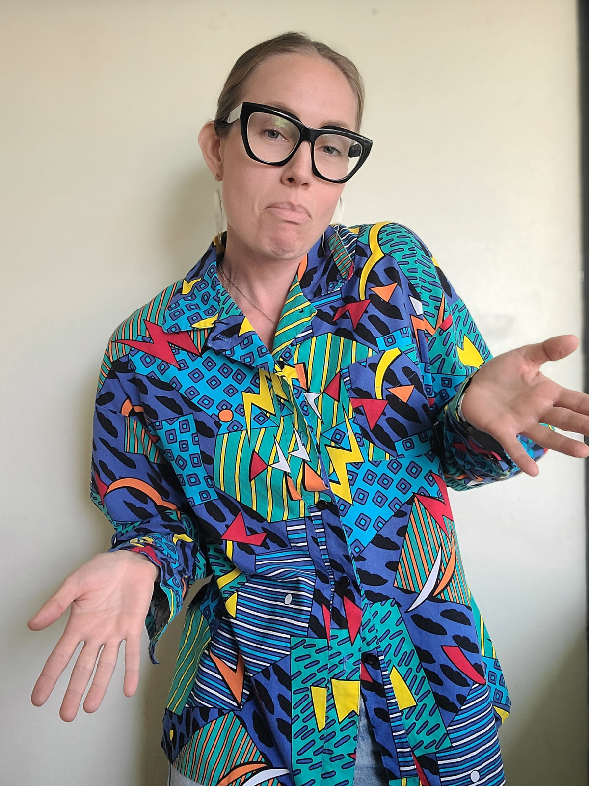 The Drunk Uncle Vintage 80s Button Down by Le Weekend L