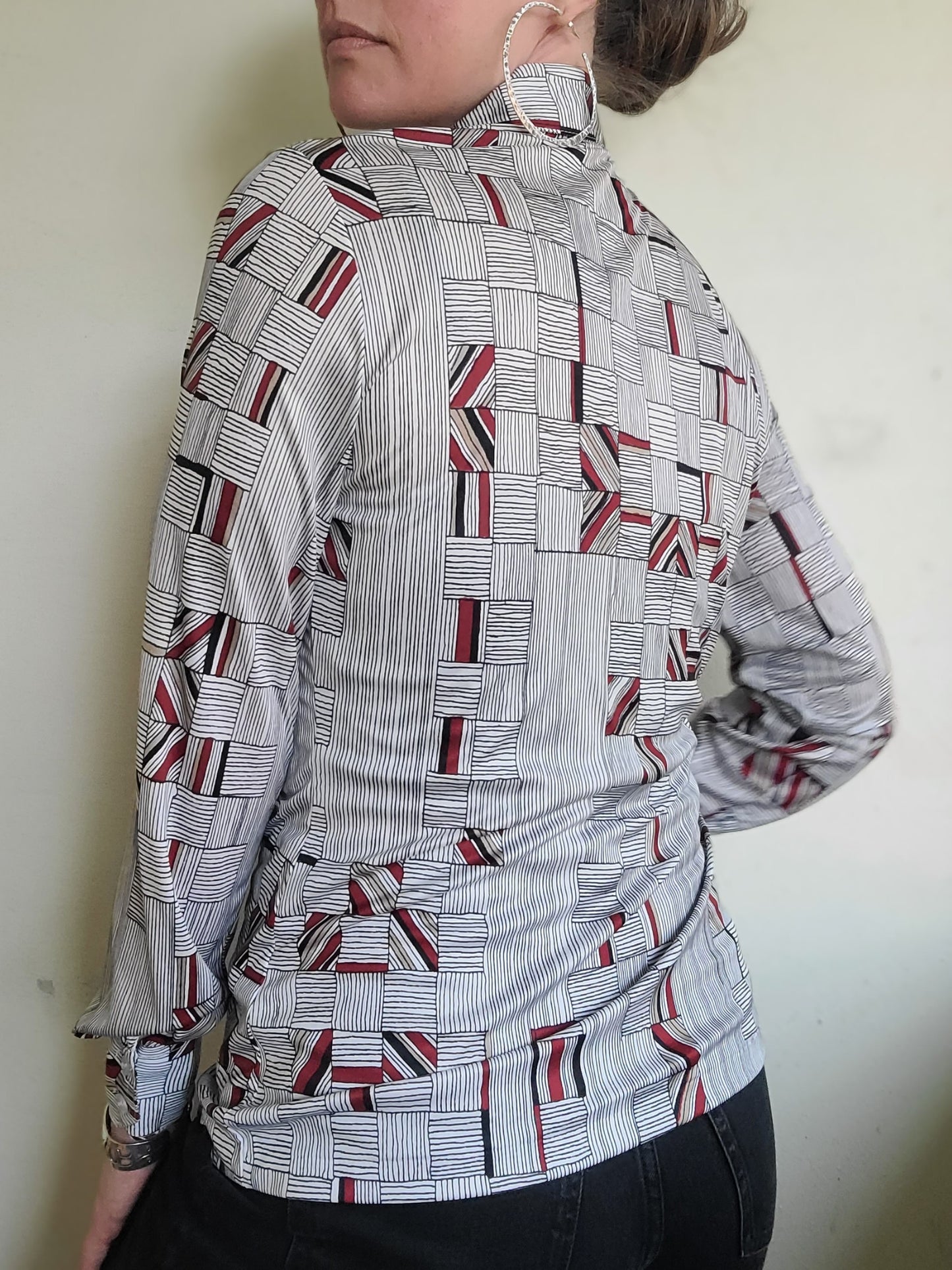 The Mondrian Vintage 70s Dagger Collar Blouse S/M