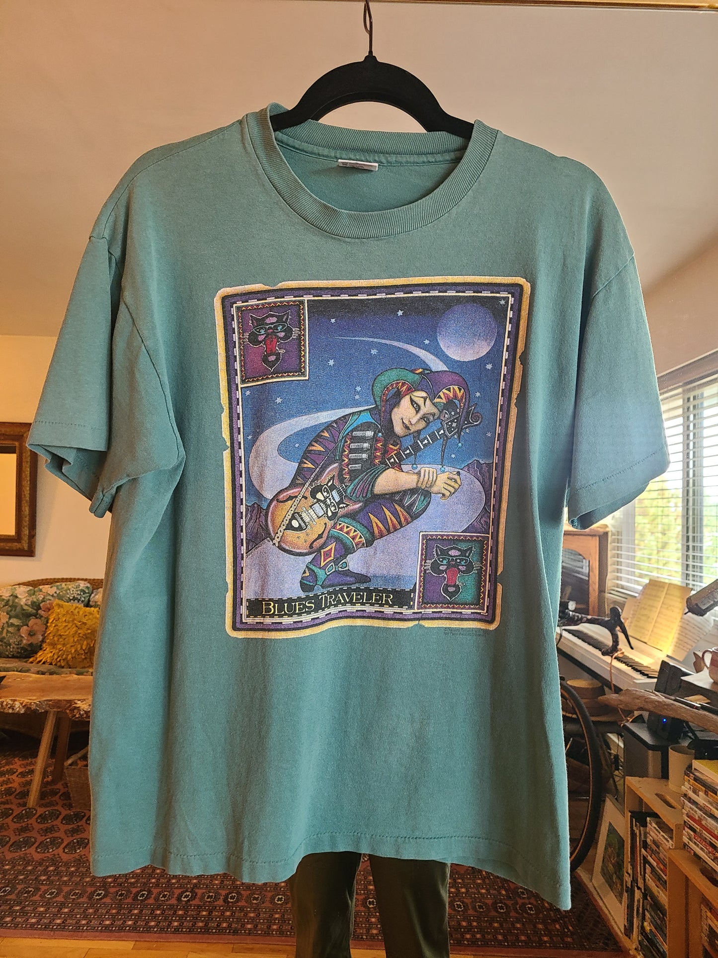 Vintage 90s Blues Traveler Tour 100% Cotton Made In USA T-Shirt