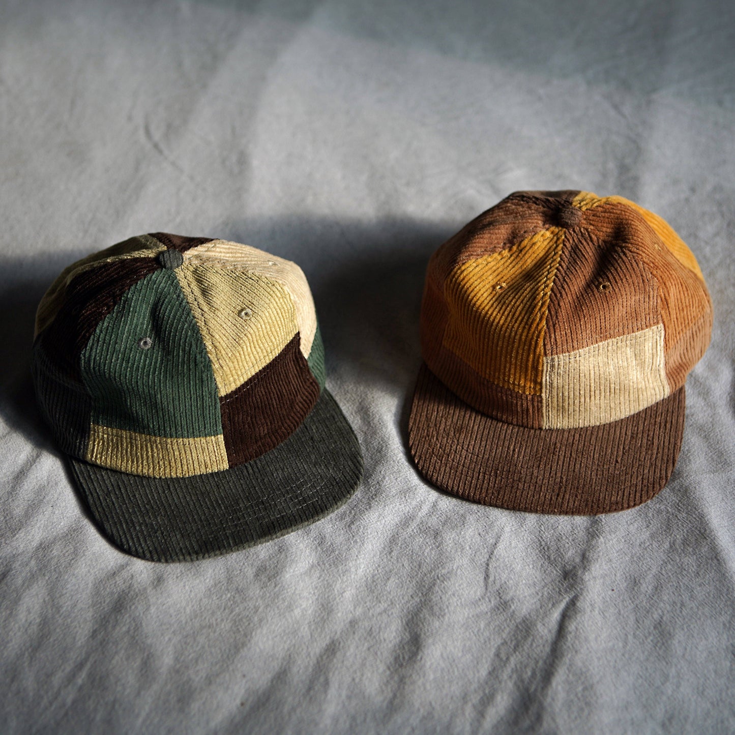 Patchwork Corduroy Hat: Desert