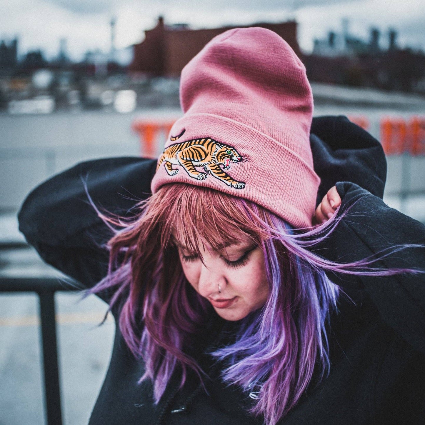 Tiger Beanie: Workwear Brown