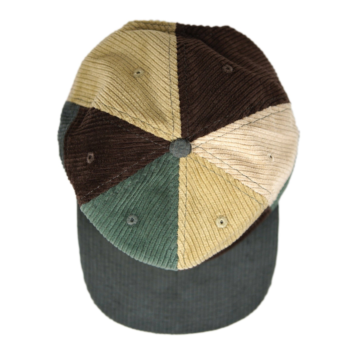 Patchwork Corduroy Hat: Desert