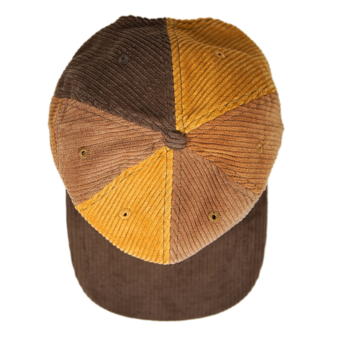 Patchwork Corduroy Hat: Desert