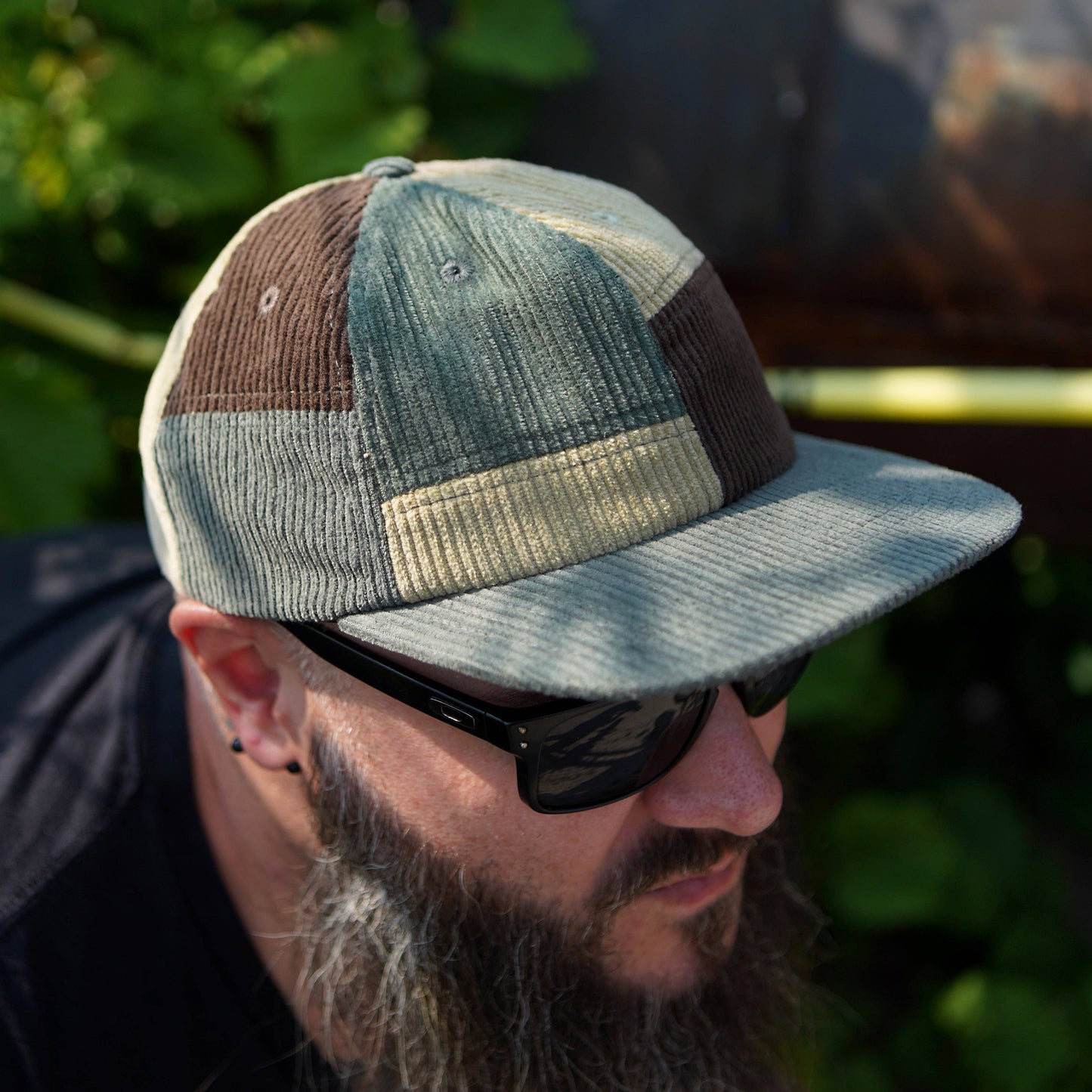 Patchwork Corduroy Hat: Desert