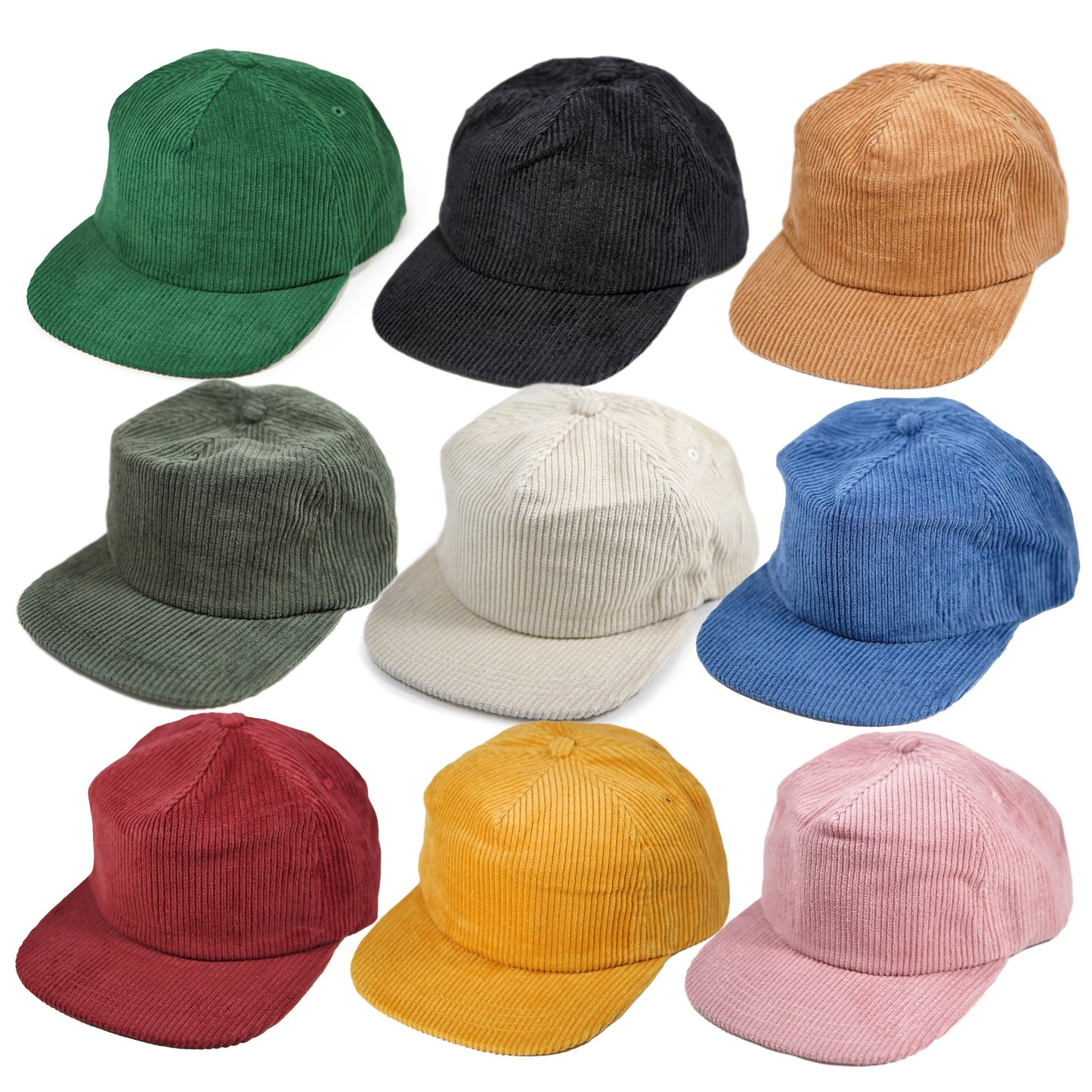 Stuntin Blank Corduroy Hat: Smoke Green