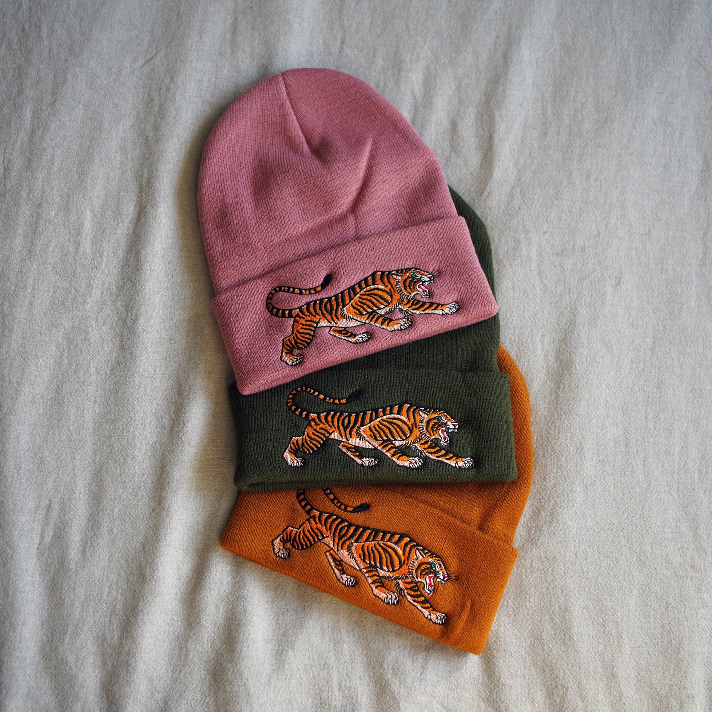 Tiger Beanie: Workwear Brown