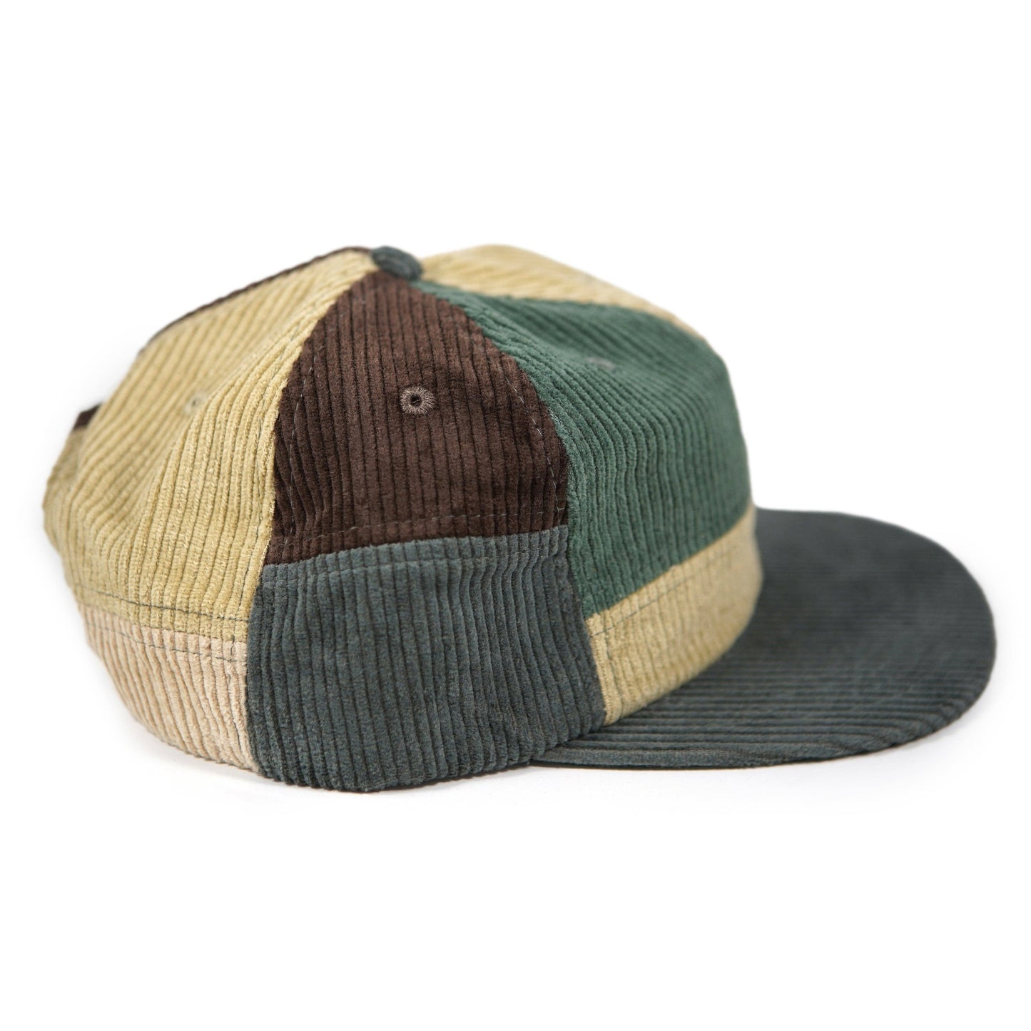 Patchwork Corduroy Hat: Desert