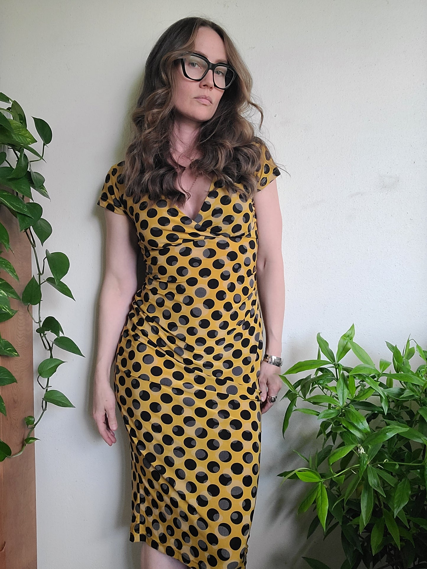 The Ink Blot Retro Pencil Dress by Tatyana L