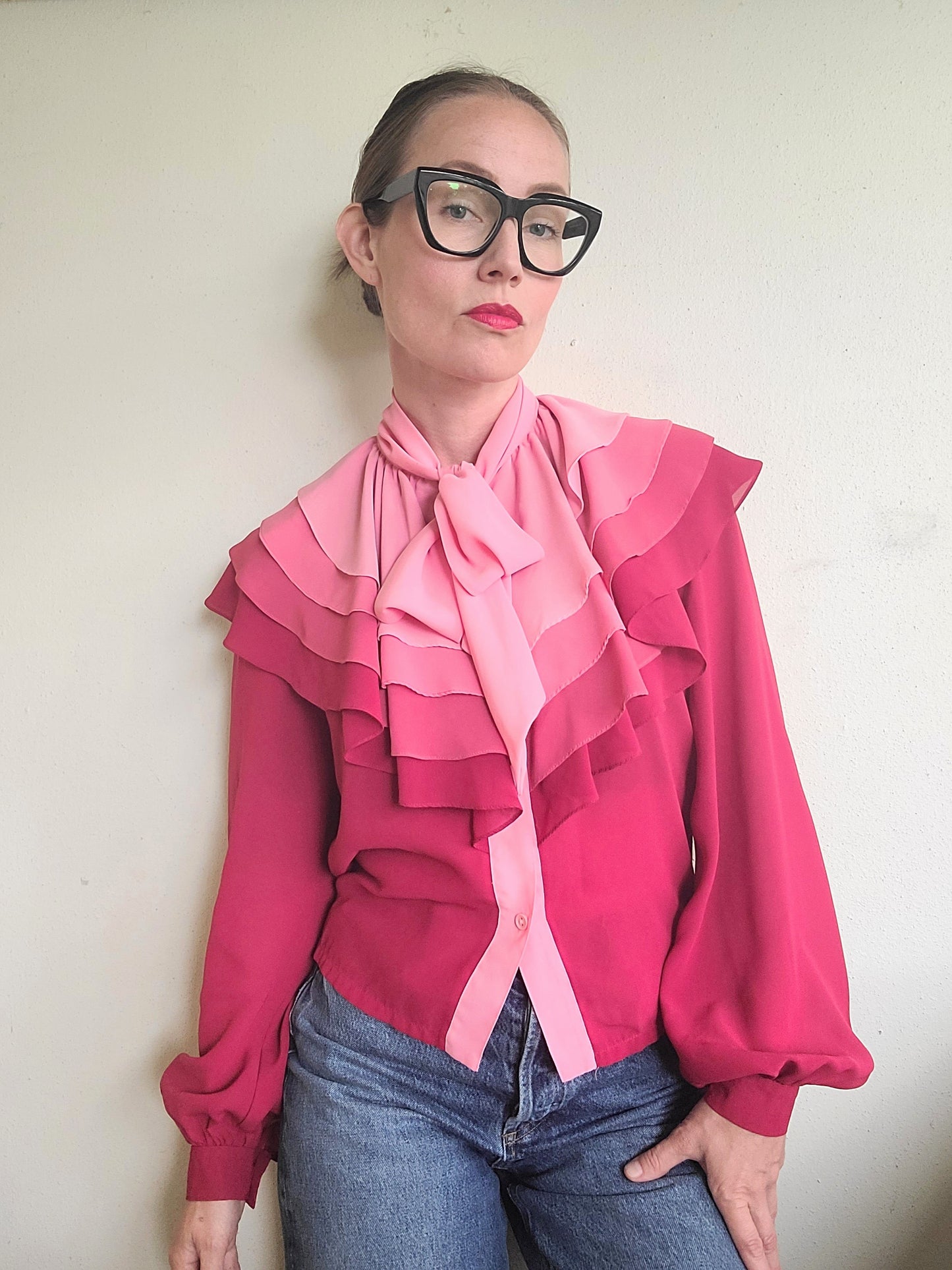 The Sweetheart Vintage Layered Blouse by Wayne Clarke S/M