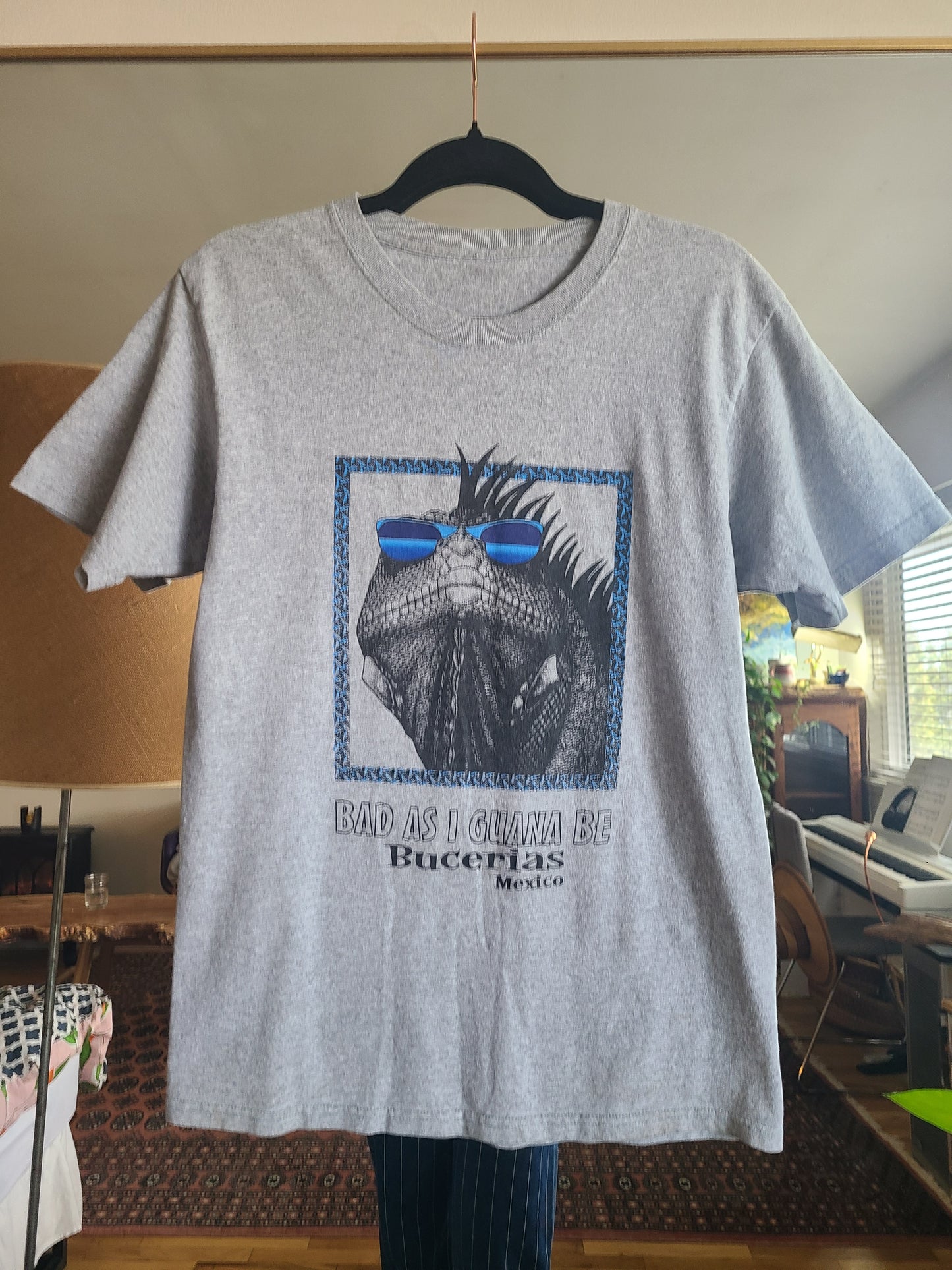Bad As Iguana Be Novelty T-Shirt S-M
