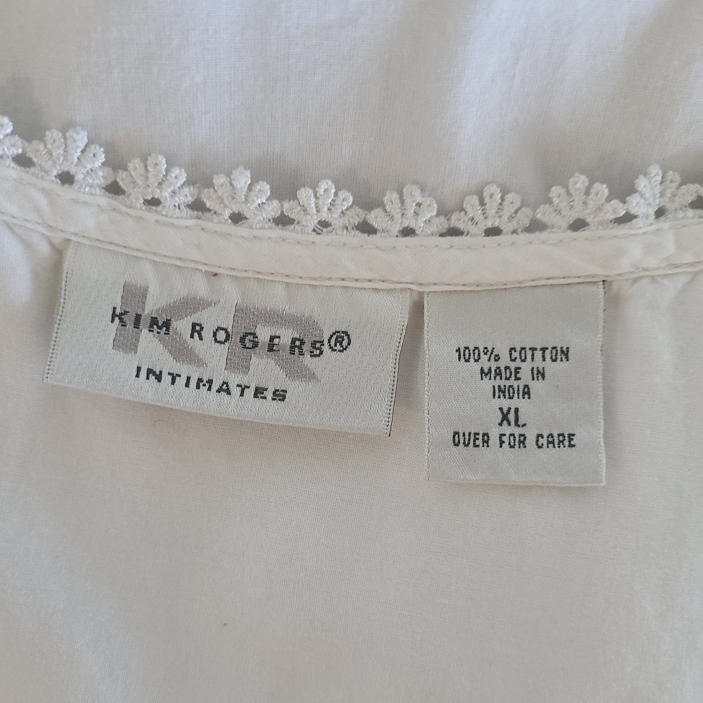 The Felicity White Cotton Nightgown Dress XL