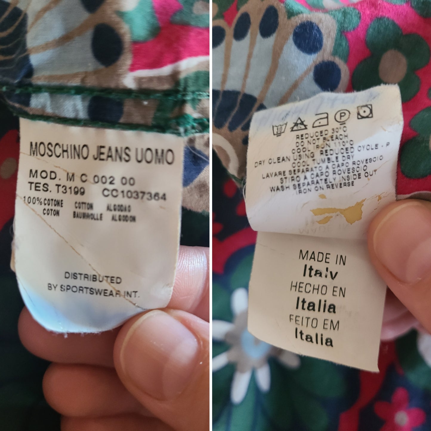 The Vintage 90s Moschino Jeans Button Down Mens L