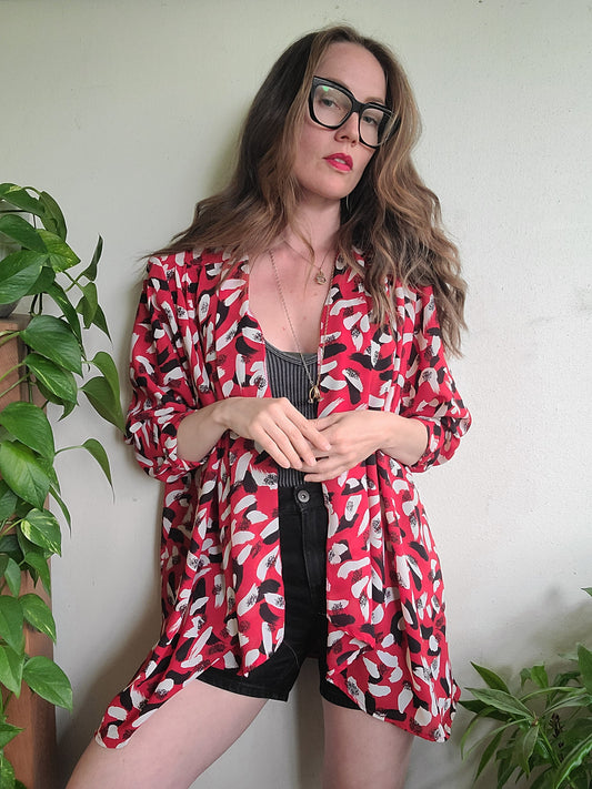 The Marjorie Hamilton Paint Splatter Blouse L