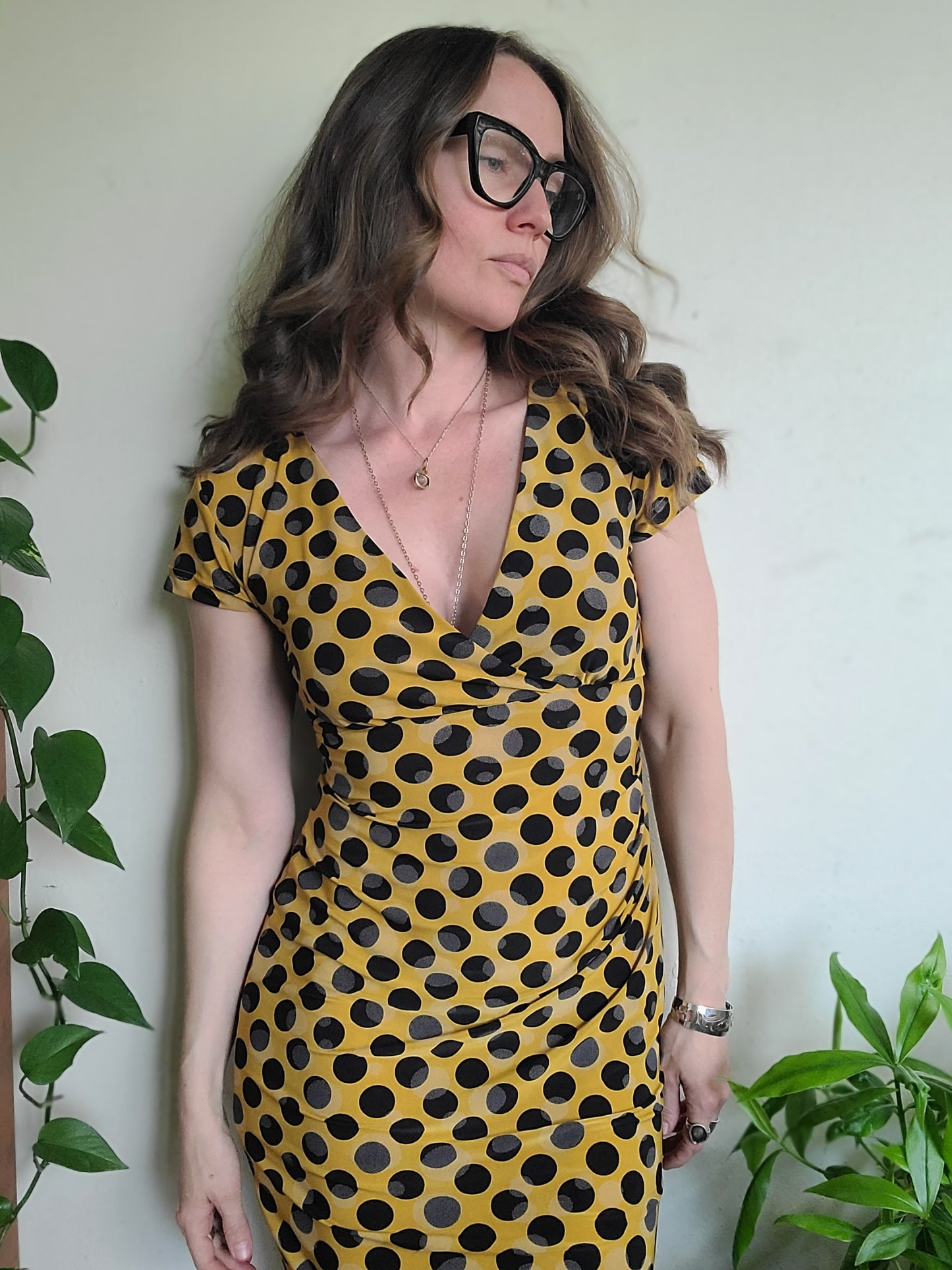 The Ink Blot Retro Pencil Dress by Tatyana L