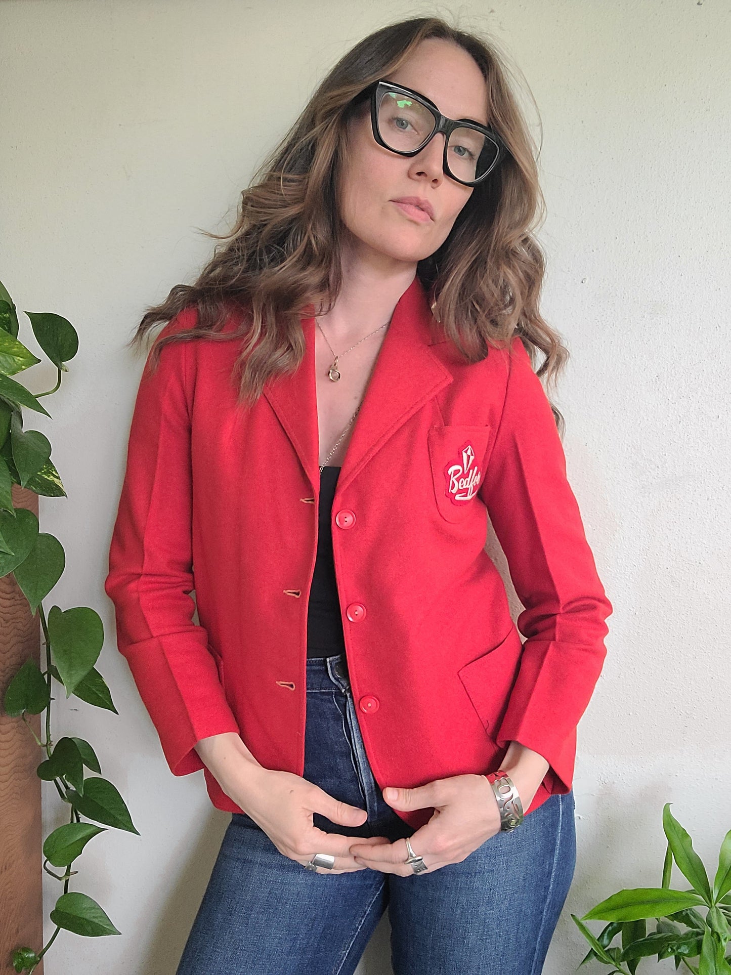 The Melton 1950s Vintage Bedford Boarding School Blazer XS-S