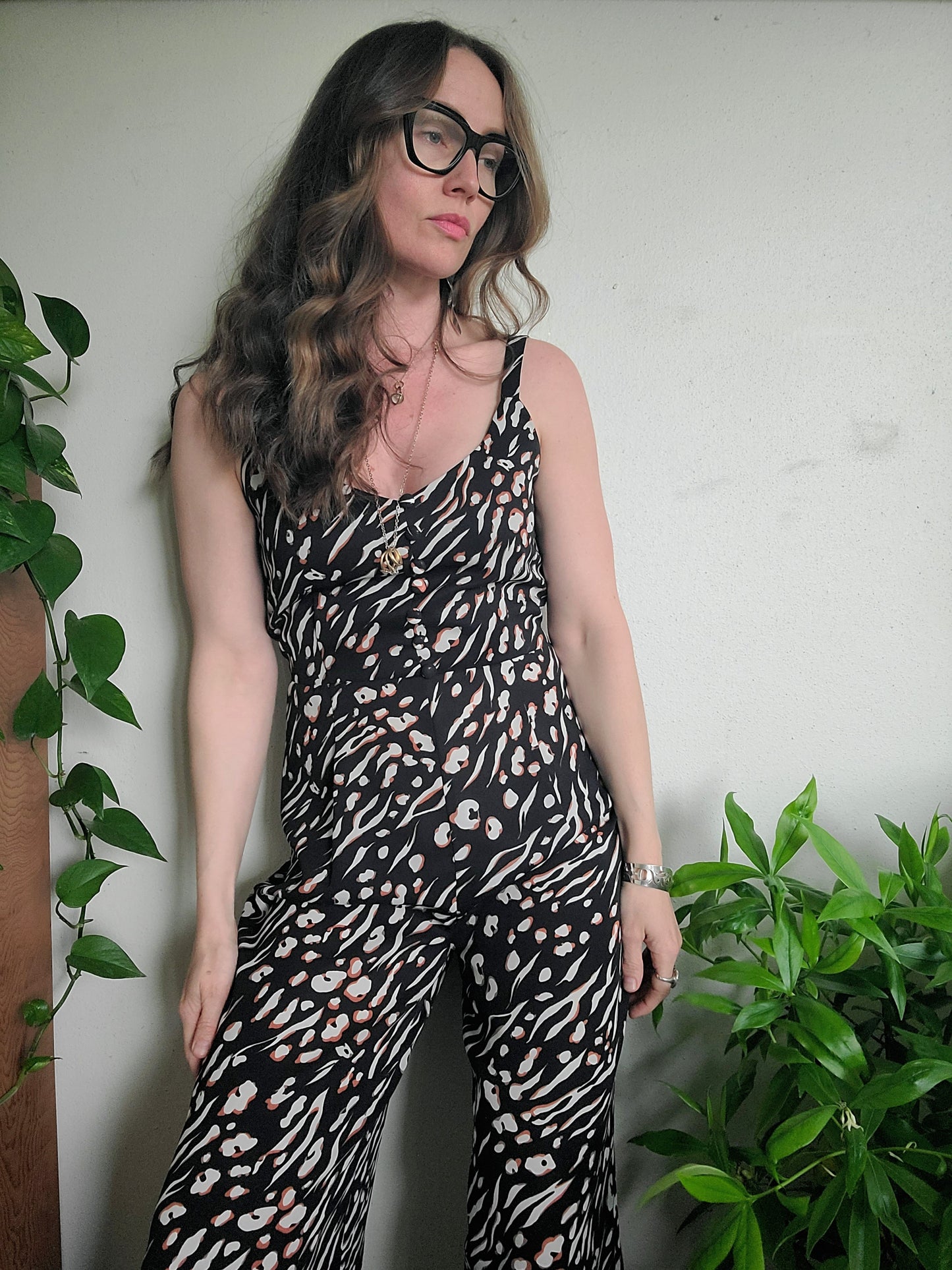 The Preloved Reverse Cheetah Jumpsuit by Heartloom S