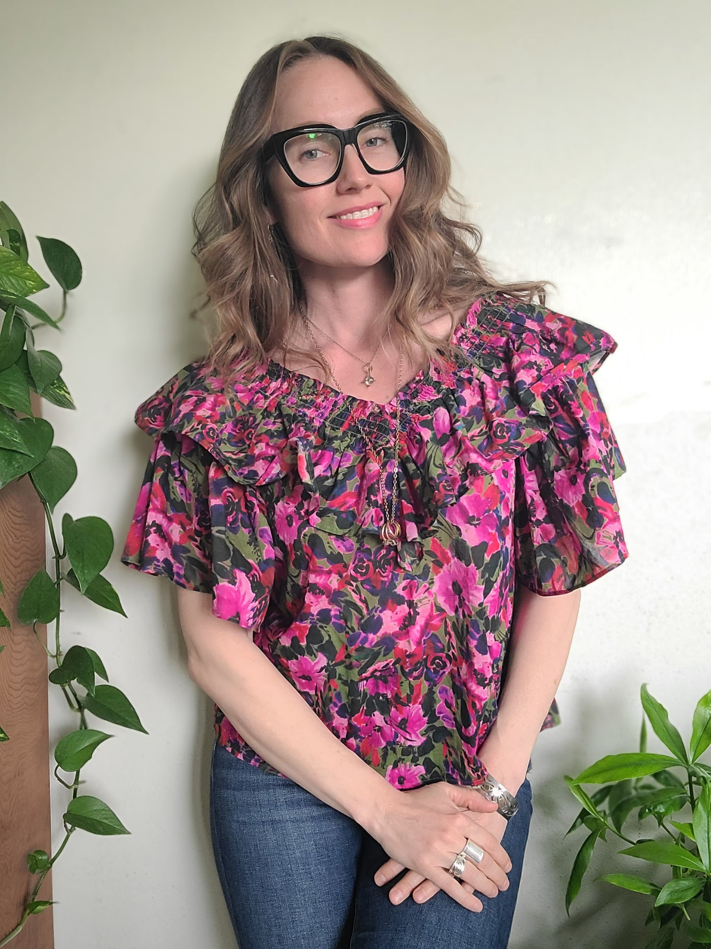 The Felix Ruffle Top by Something Navy NWT S