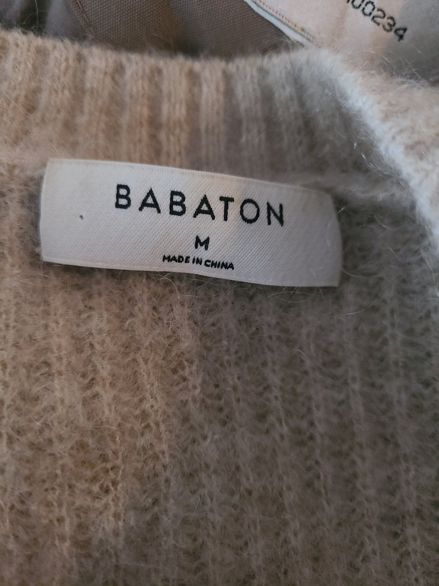 The Babaton Cropped Wool + Mohair Sweater M