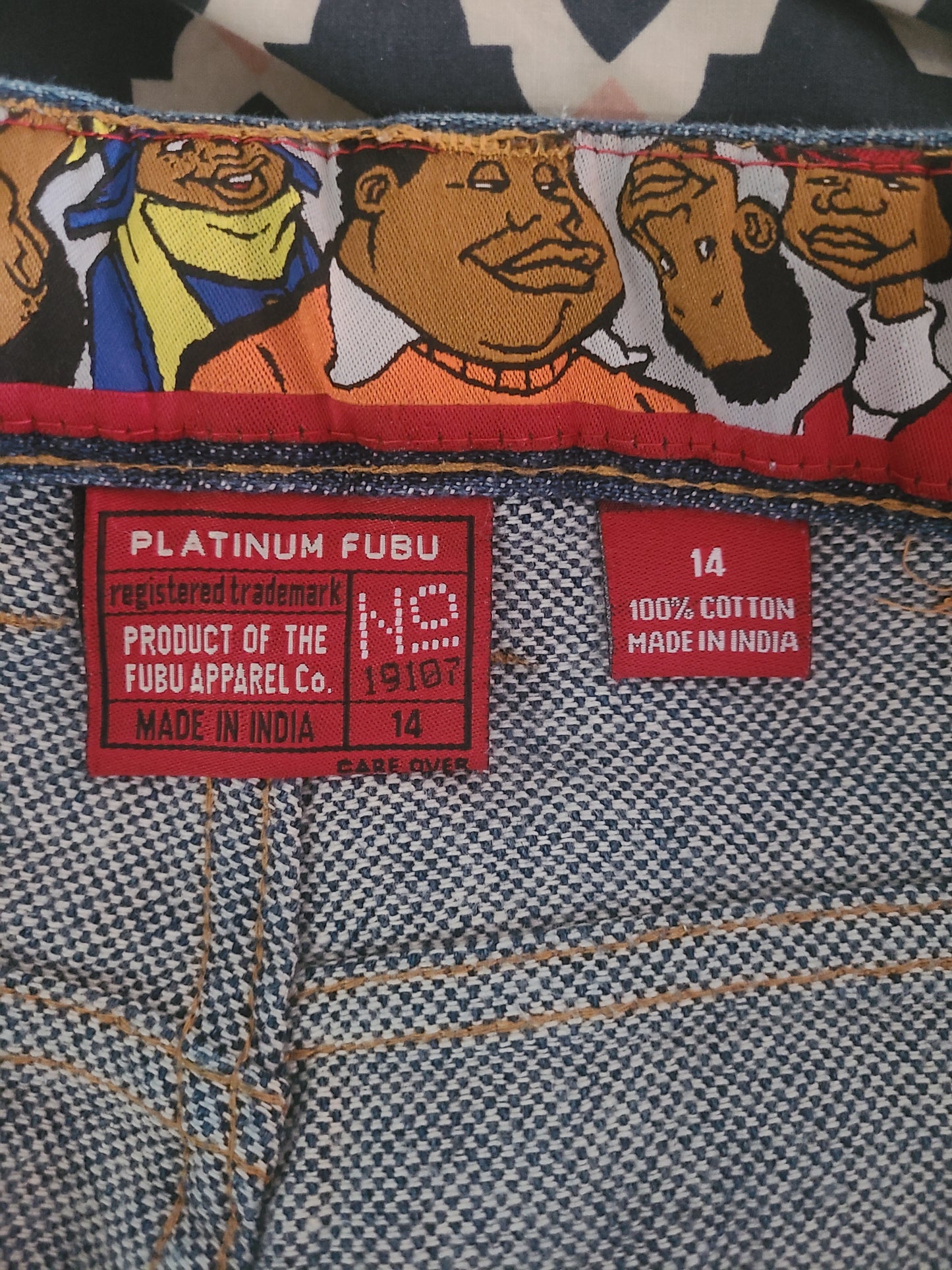 Vintage 90s FUBU Special Edition Fat Albert Jeans 26 x 27