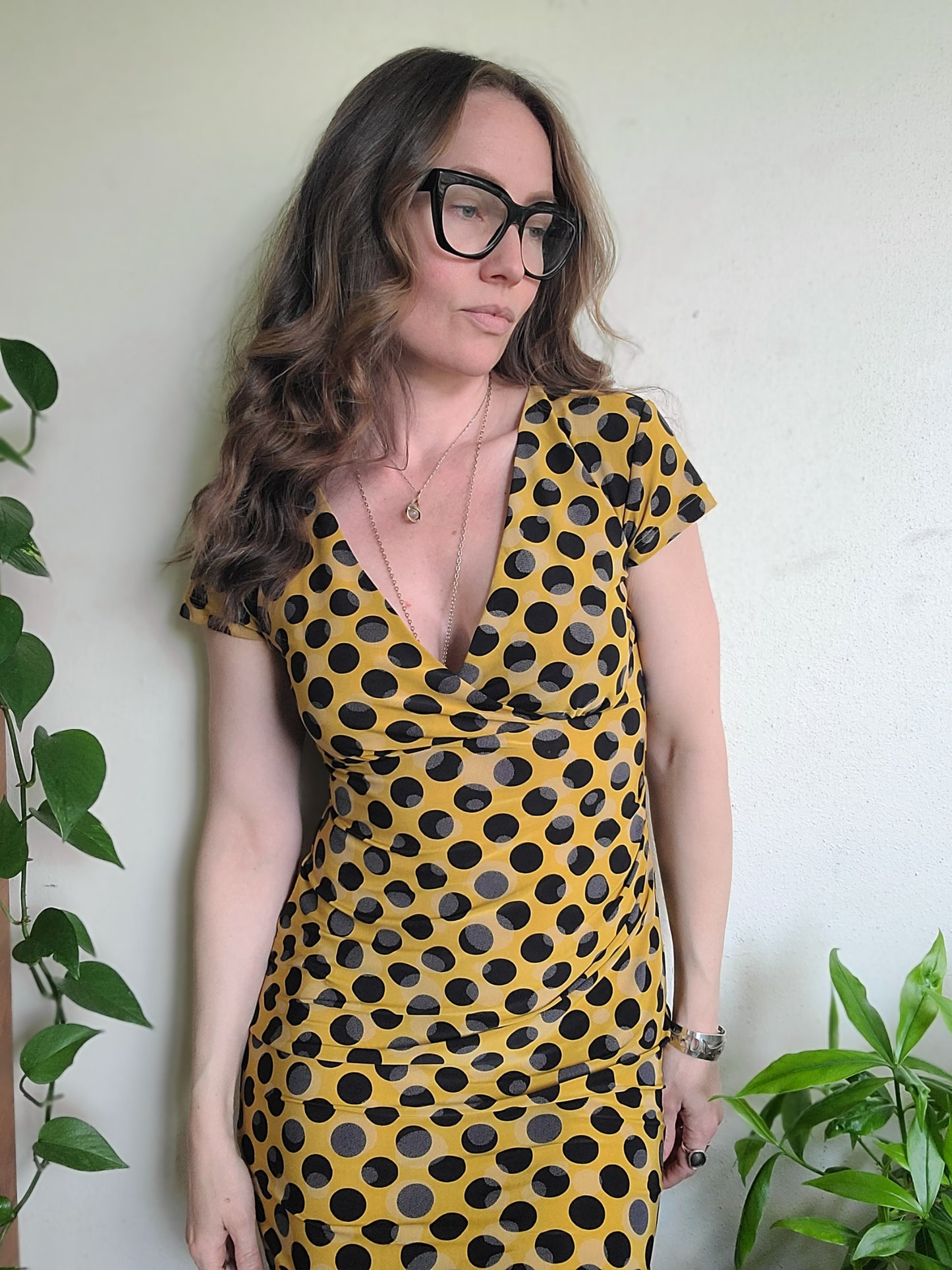 The Ink Blot Retro Pencil Dress by Tatyana L